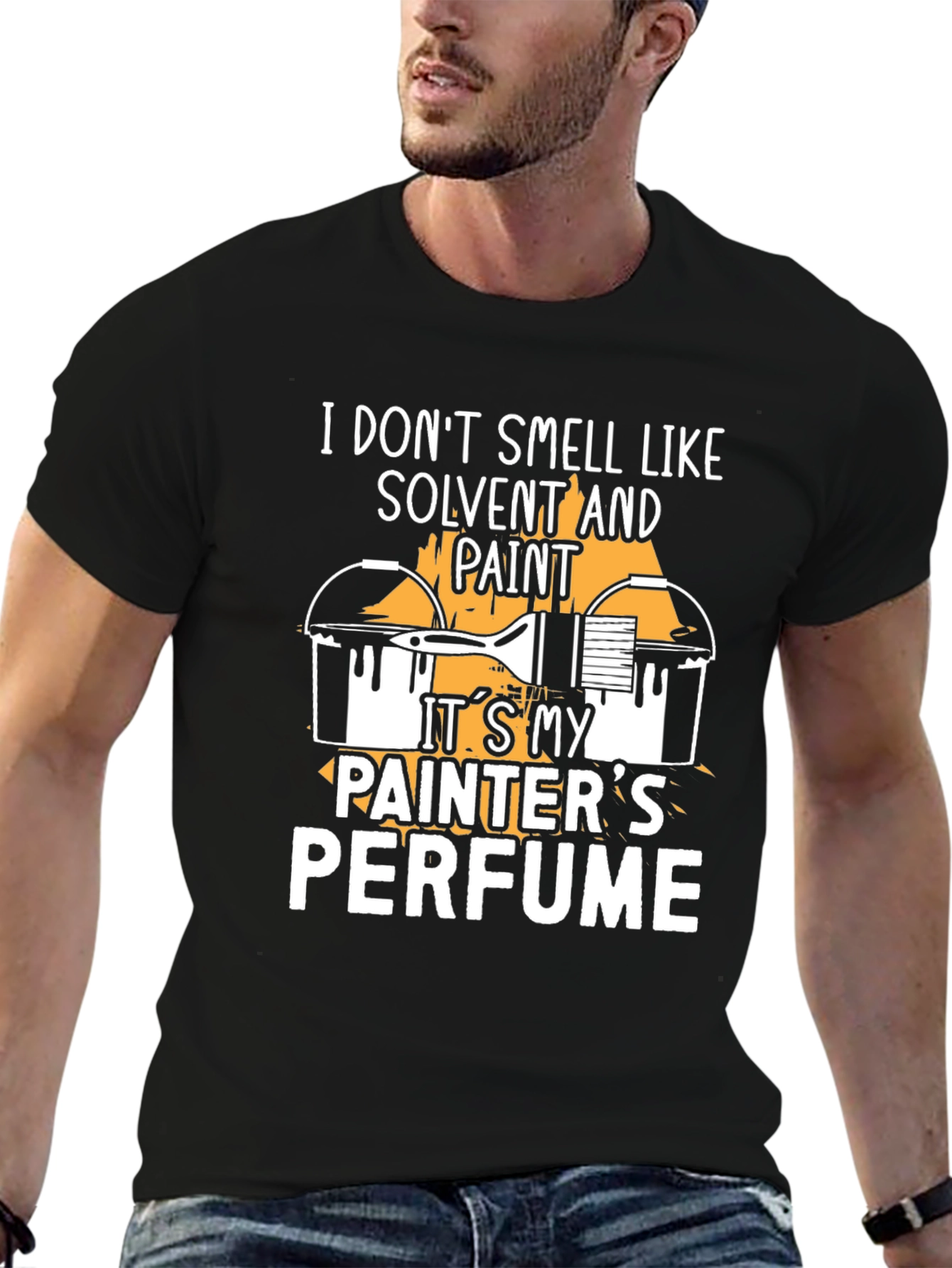 Camiseta Negra: Perfume de Pintor