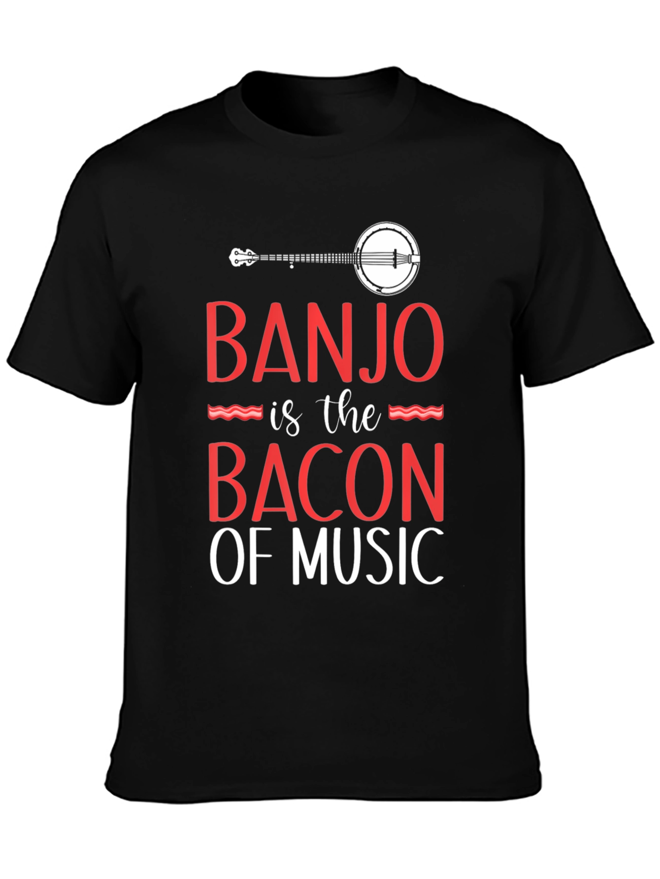Camiseta Negra Banjo es el Bacon de la Música