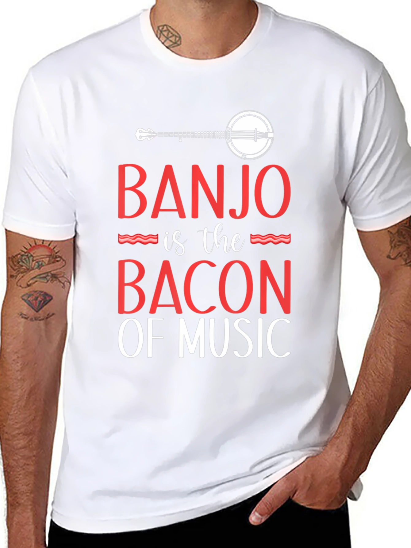 Camiseta Negra Banjo es el Bacon de la Música