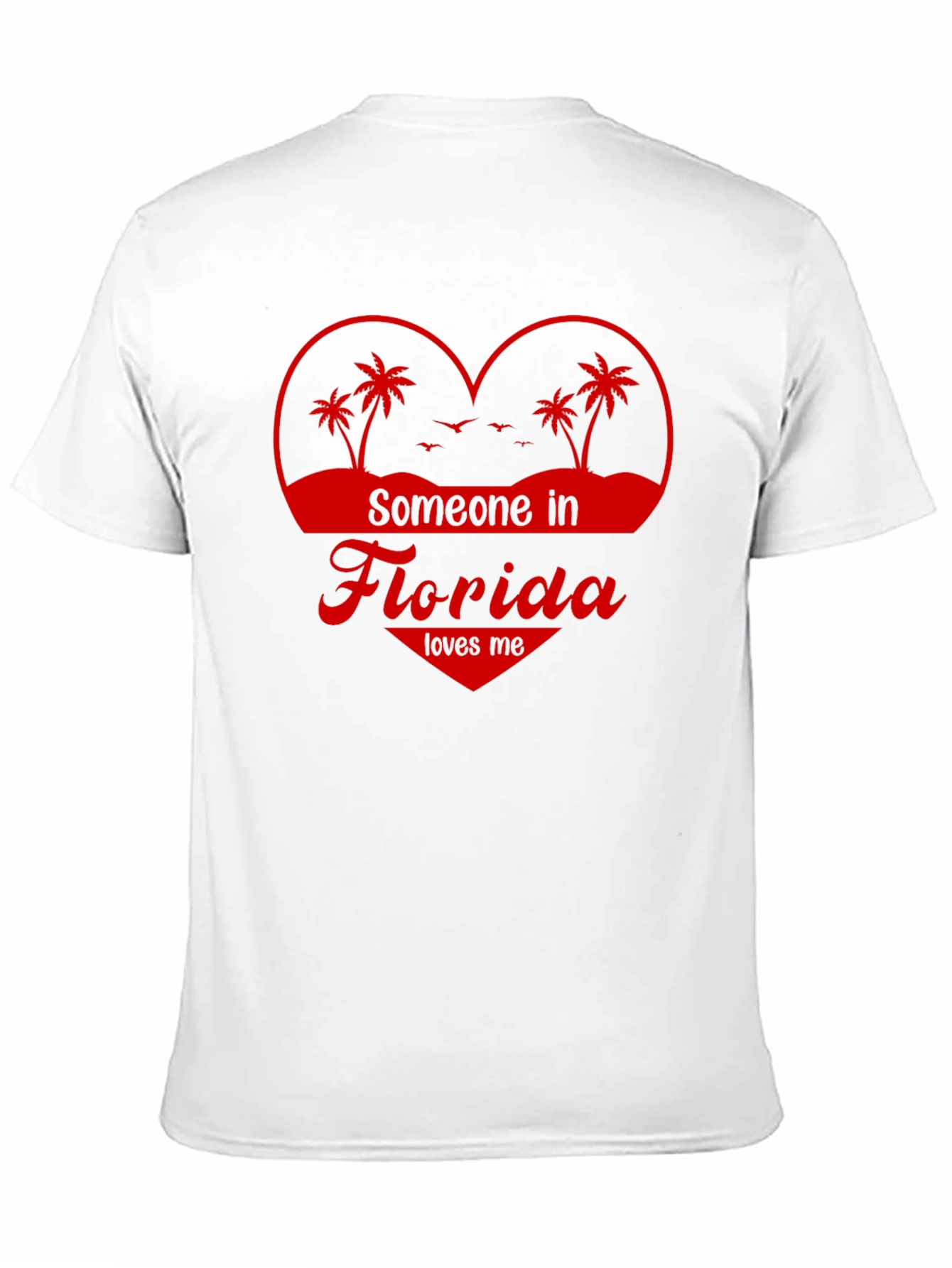 Camiseta Negra Someone in Florida Loves Me