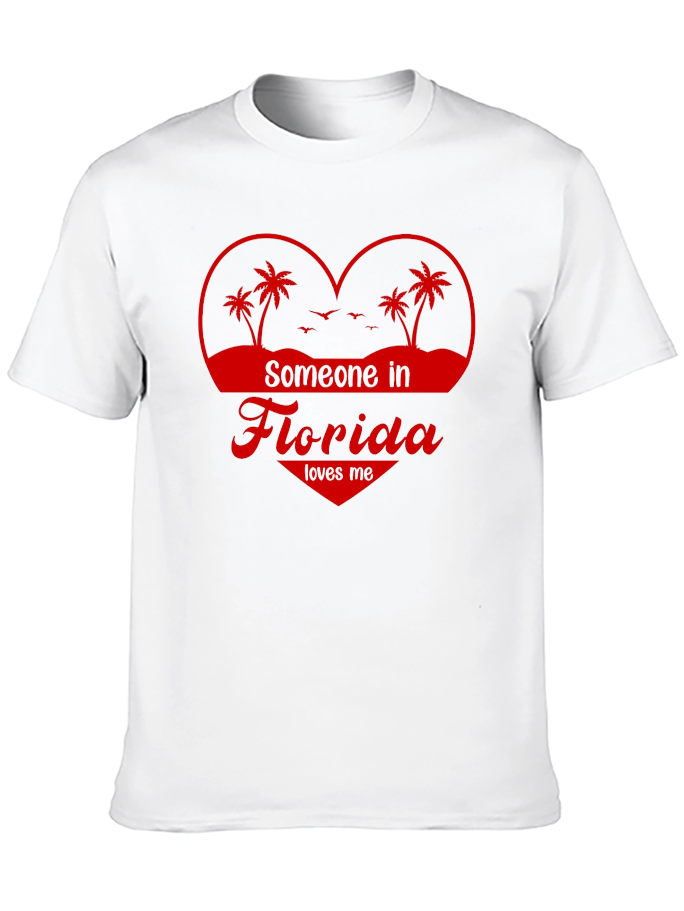 Camiseta Negra Someone in Florida Loves Me