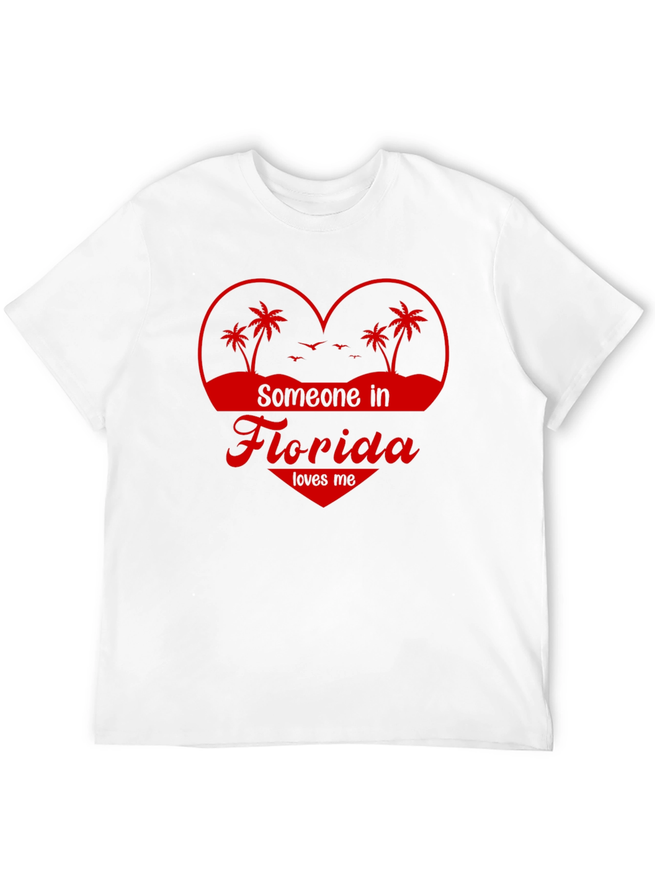 Camiseta Negra Someone in Florida Loves Me