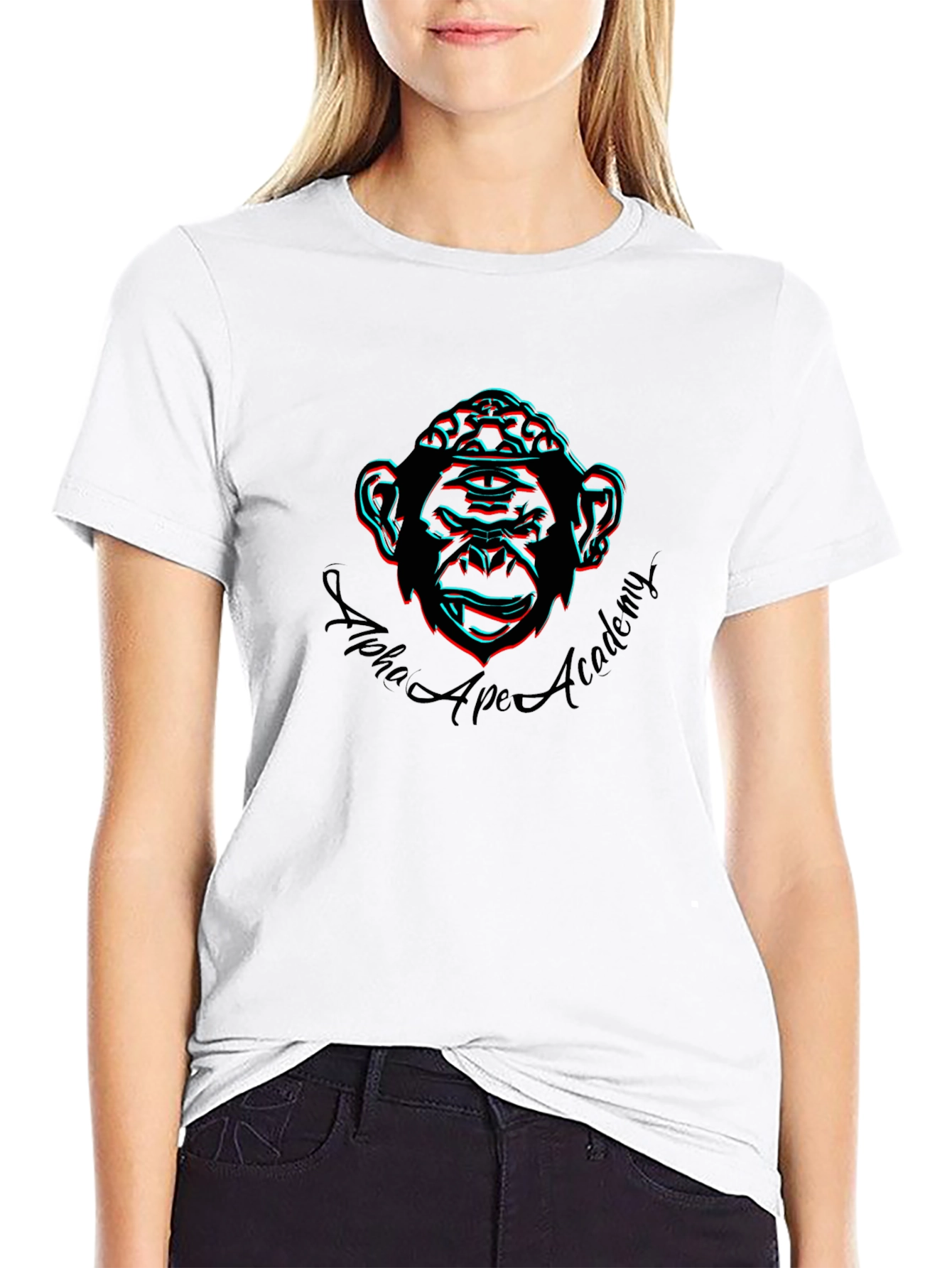 Camiseta Hombre Negra Alpha Ape Academy
