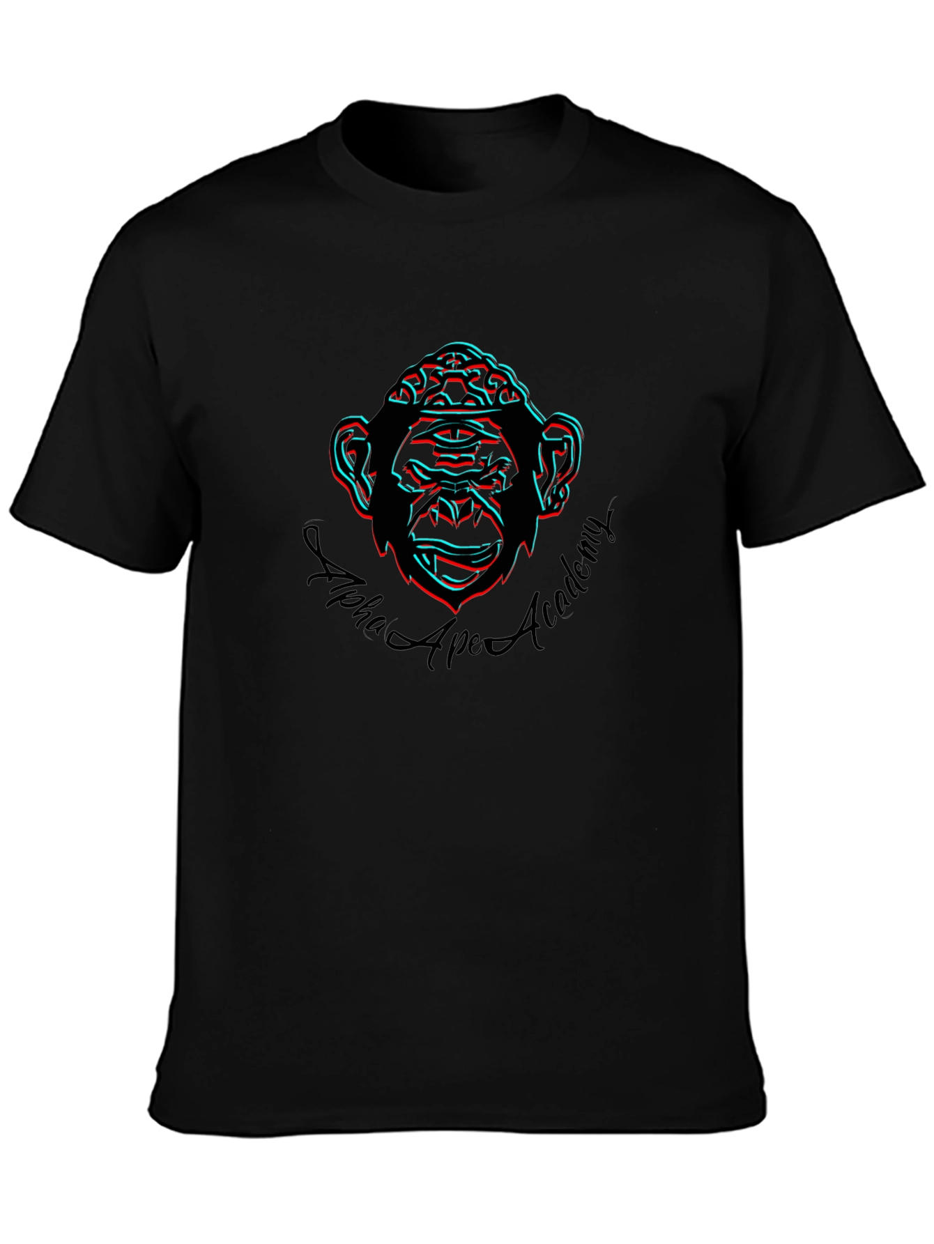 Camiseta Hombre Negra Alpha Ape Academy