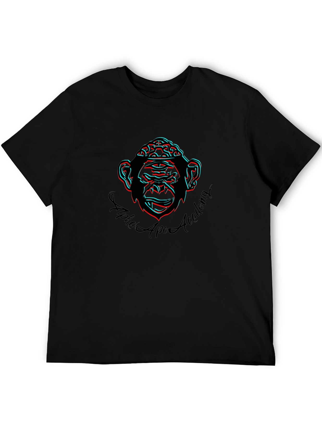 Camiseta Hombre Negra Alpha Ape Academy