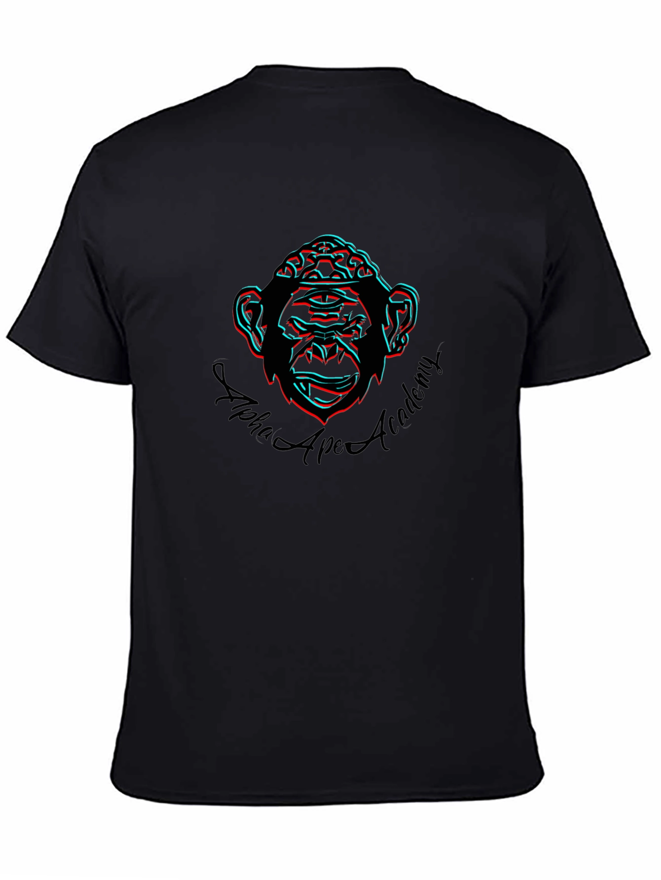 Camiseta Hombre Negra Alpha Ape Academy