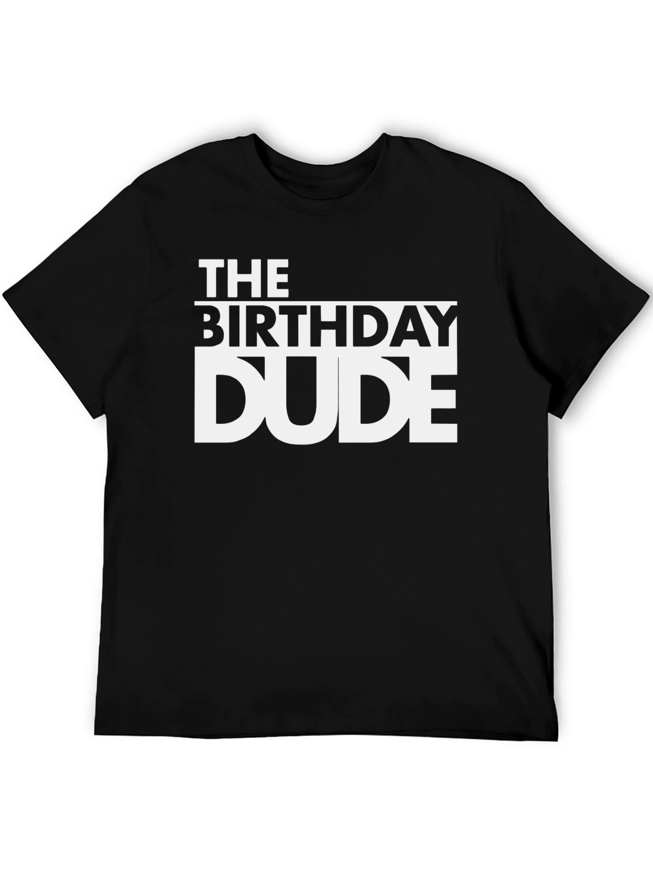 Camiseta Negra The Birthday Dude - Celebración Cumpleaños