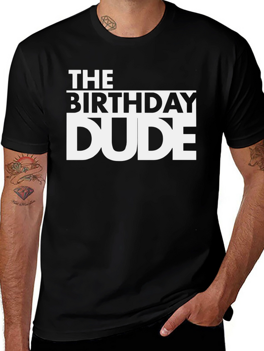 Camiseta Negra The Birthday Dude - Celebración Cumpleaños