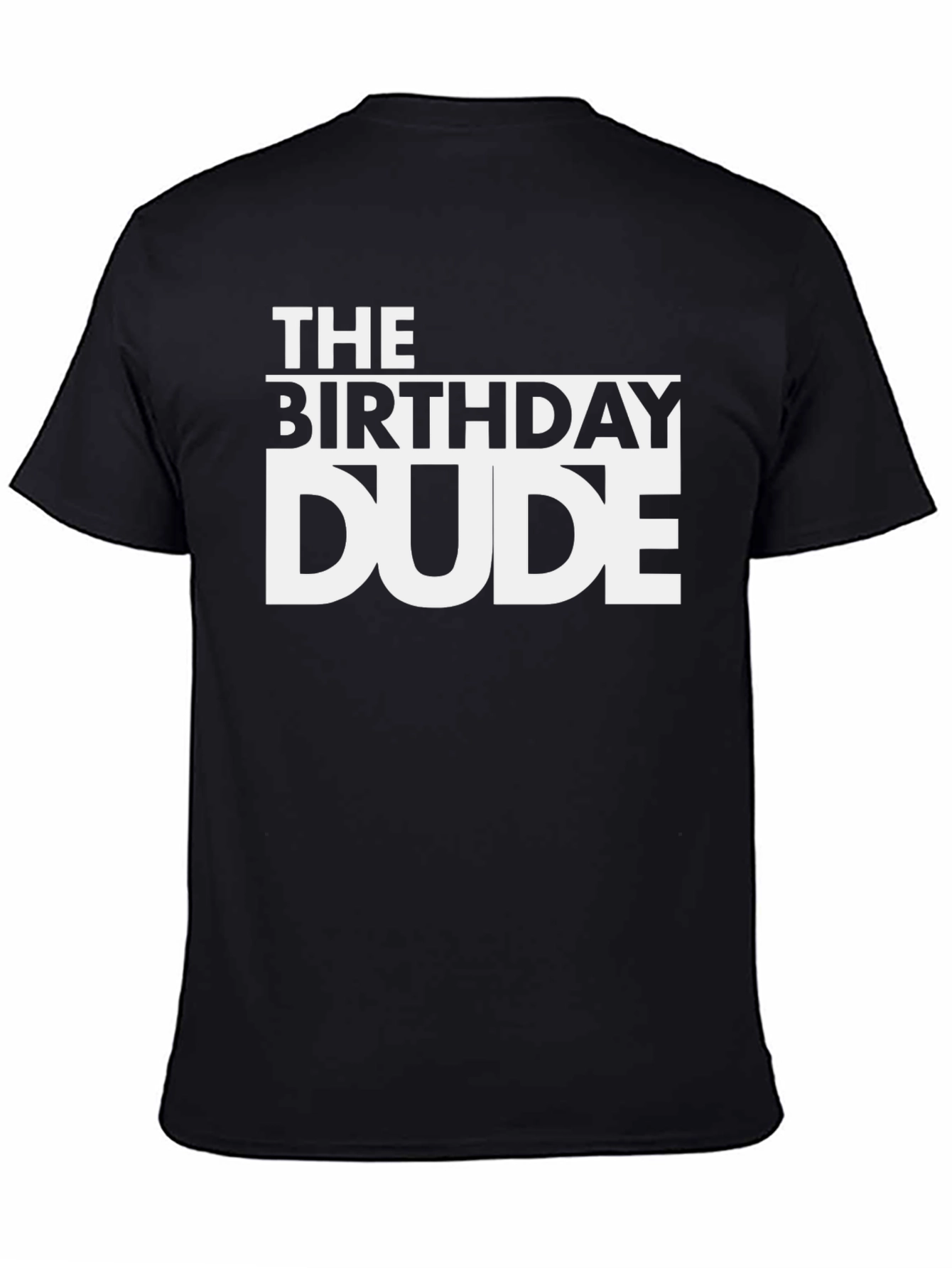 Camiseta Negra The Birthday Dude - Celebración Cumpleaños