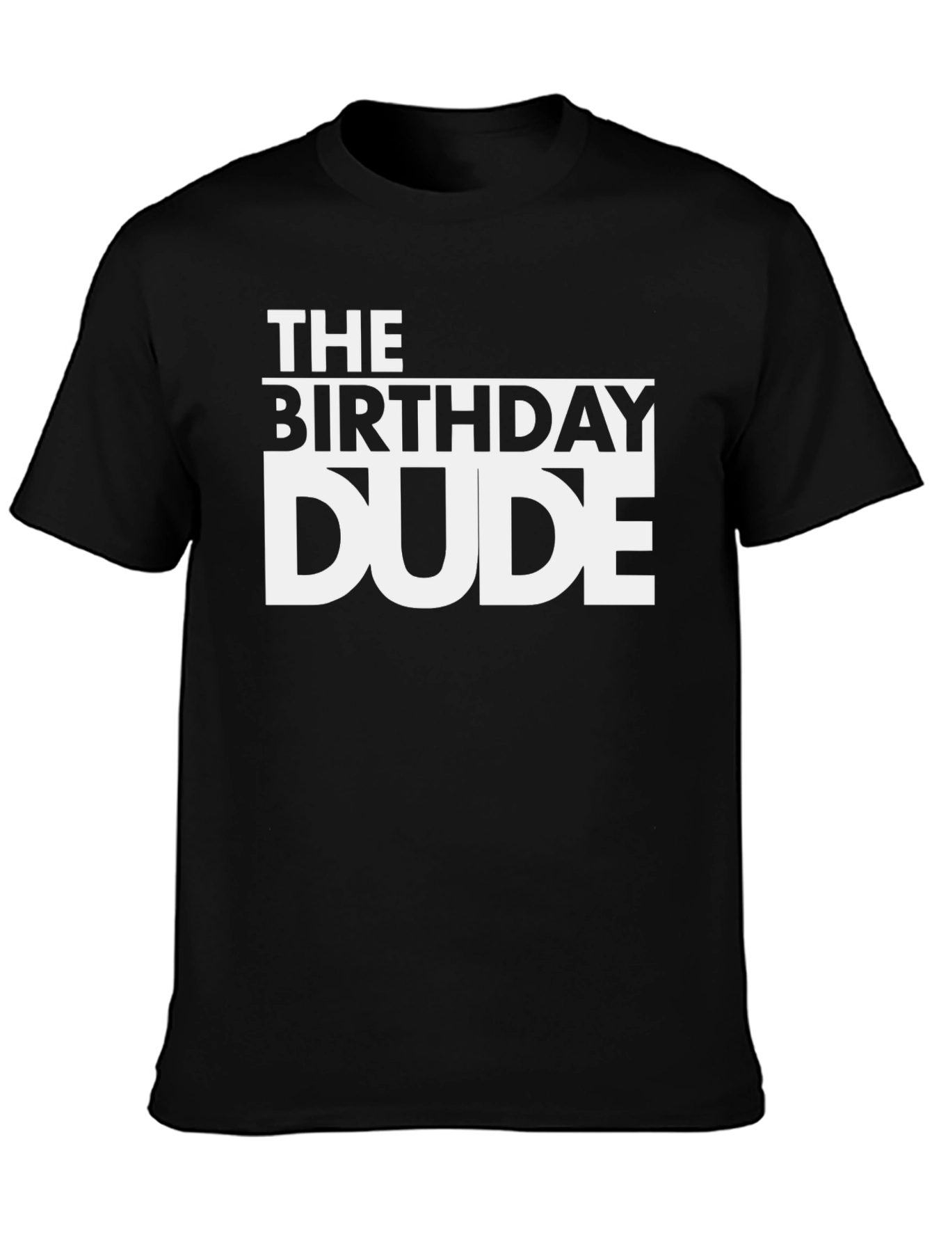 Camiseta Negra The Birthday Dude - Celebración Cumpleaños