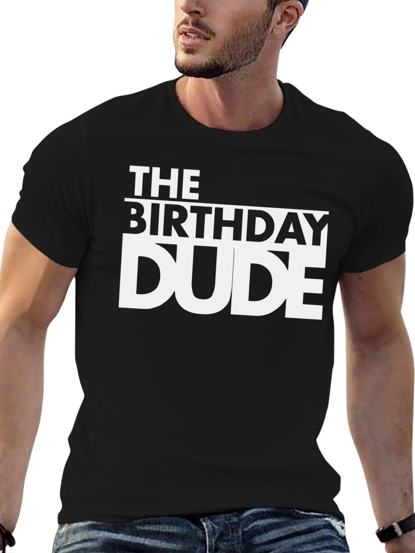 Camiseta Negra The Birthday Dude - Celebración Cumpleaños