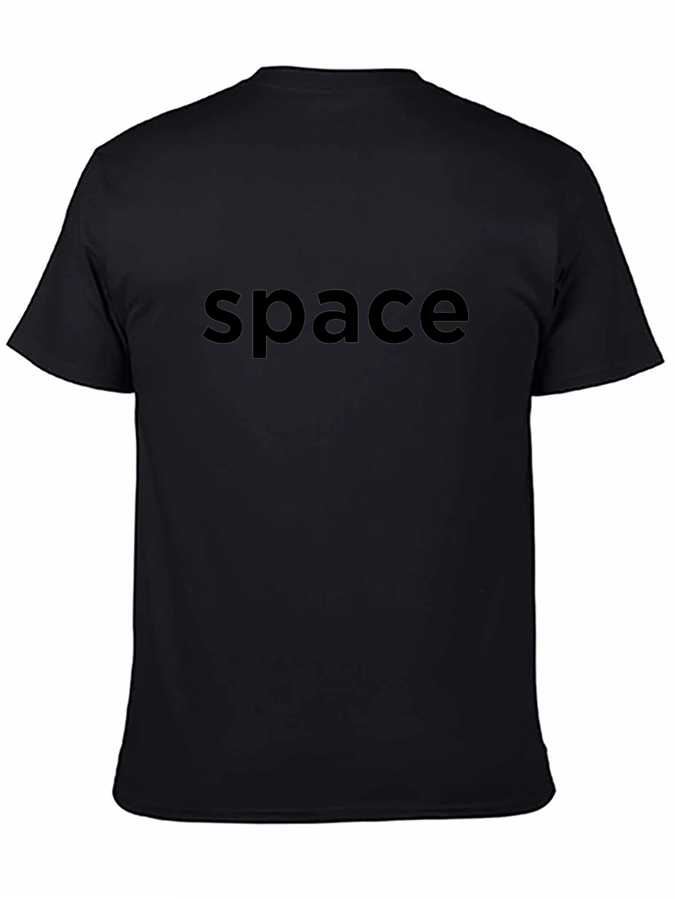 Camiseta Negra Space Unisex - Estilo Casual y Cómodo