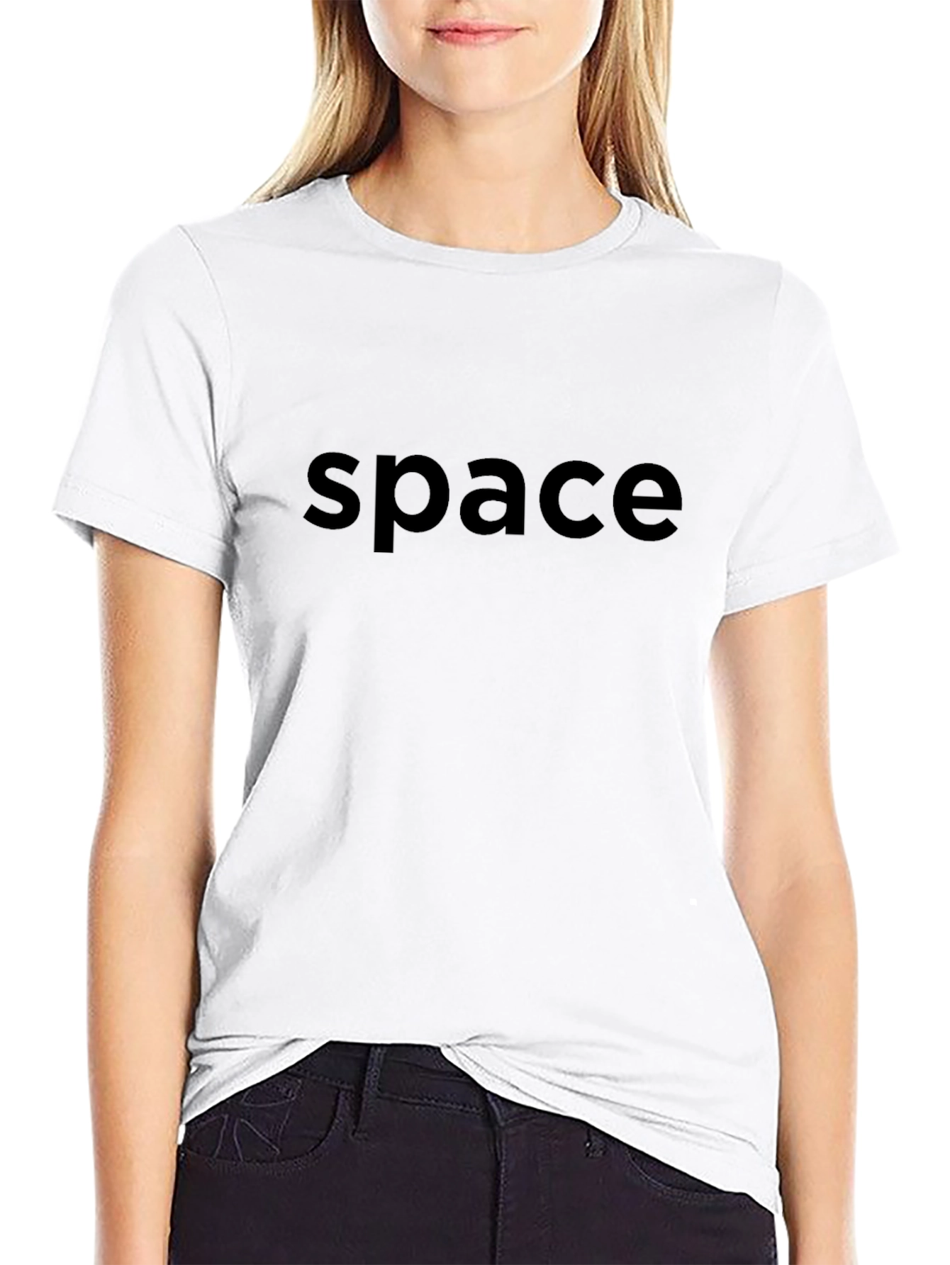 Camiseta Negra Space Unisex - Estilo Casual y Cómodo