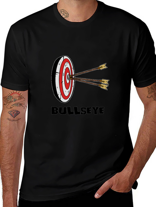 Camiseta Negra con Diseño de Diana Bullseye