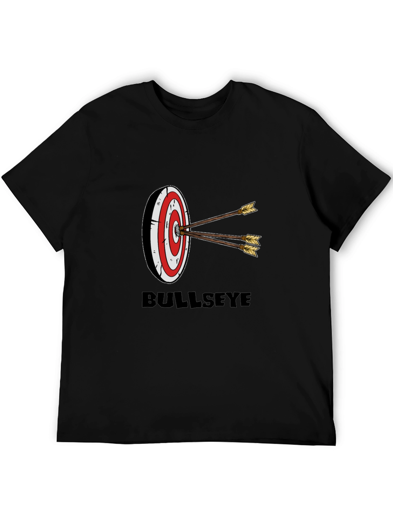 Camiseta Negra con Diseño de Diana Bullseye