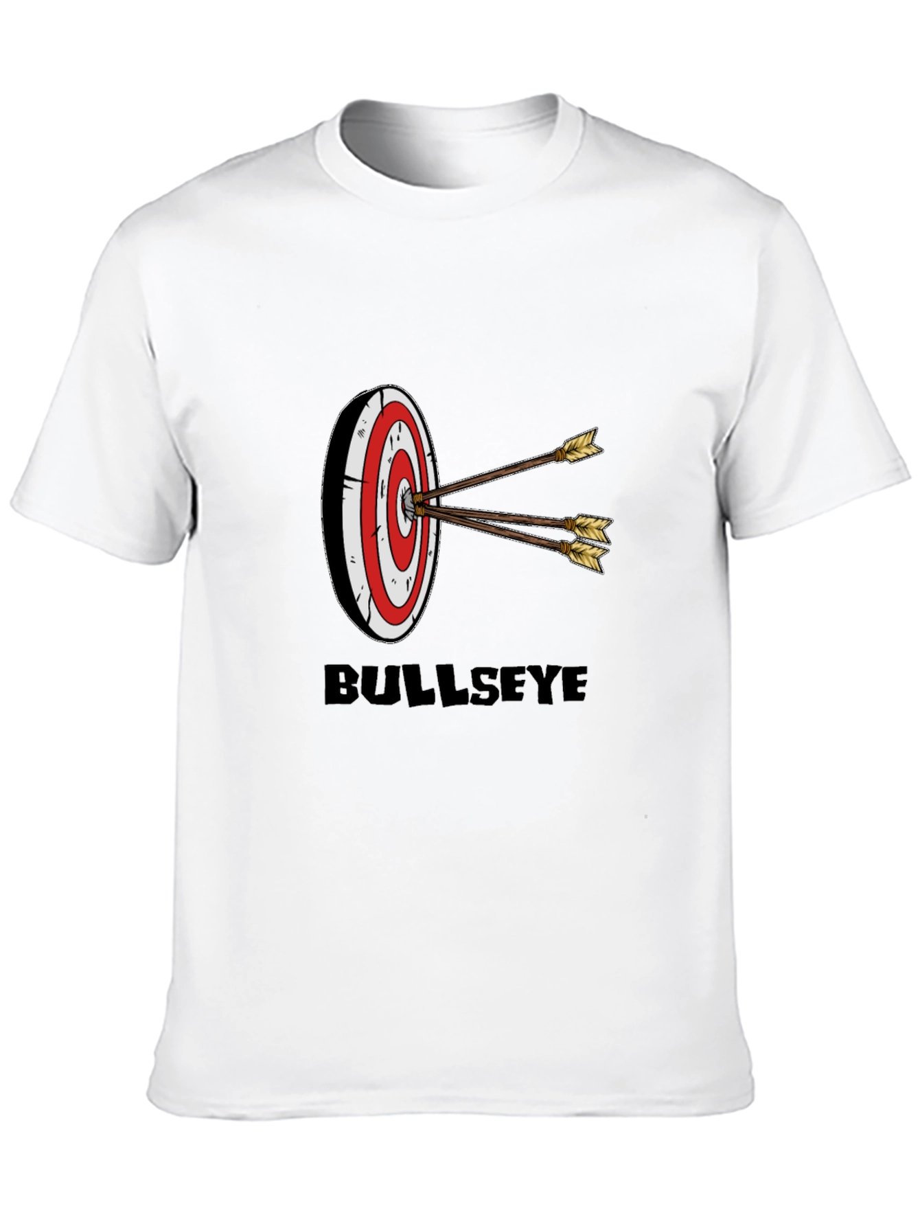 Camiseta Negra con Diseño de Diana Bullseye