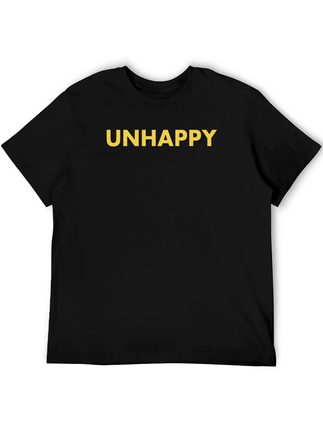 Camiseta Negra UNHAPPY para Hombre