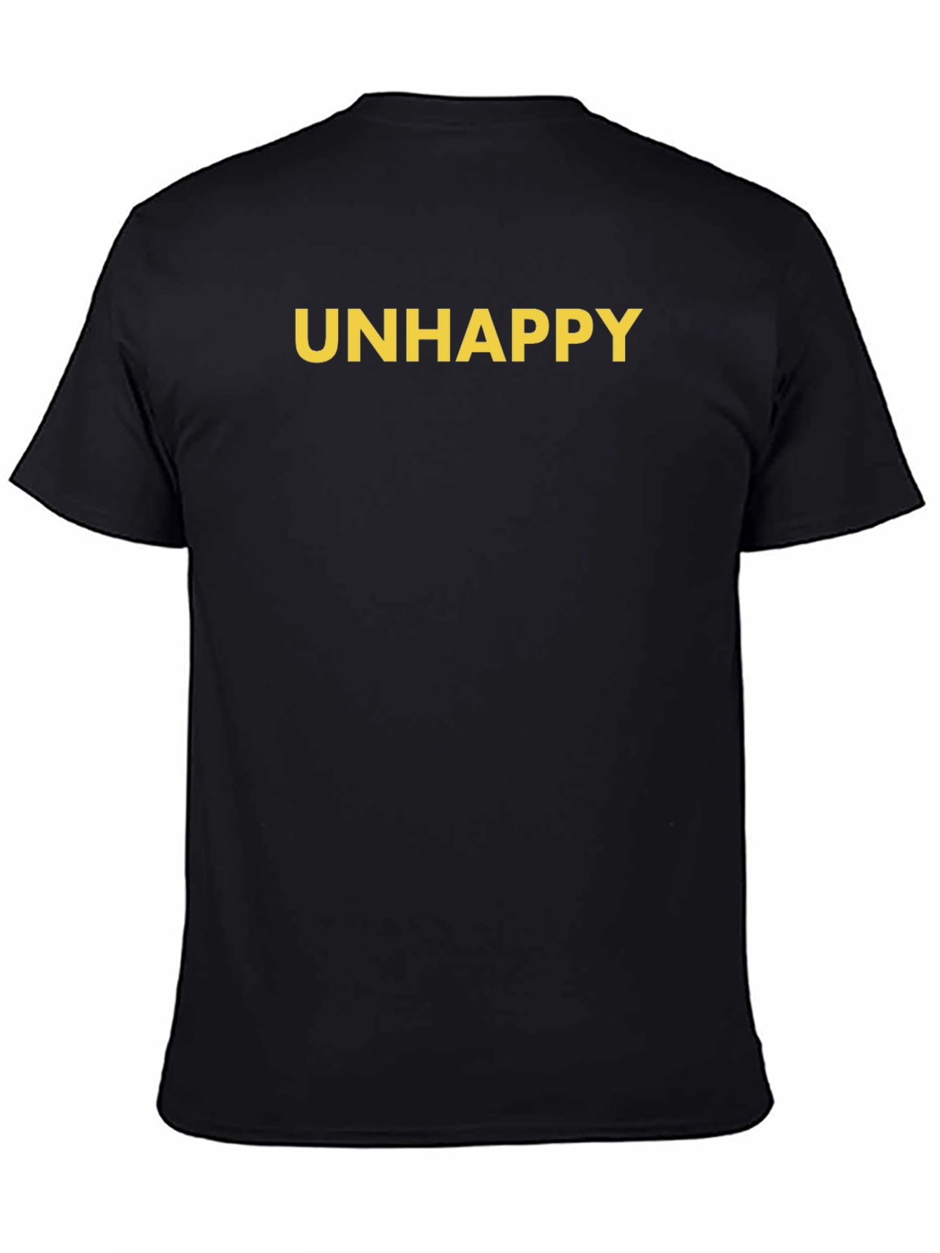 Camiseta Negra UNHAPPY para Hombre