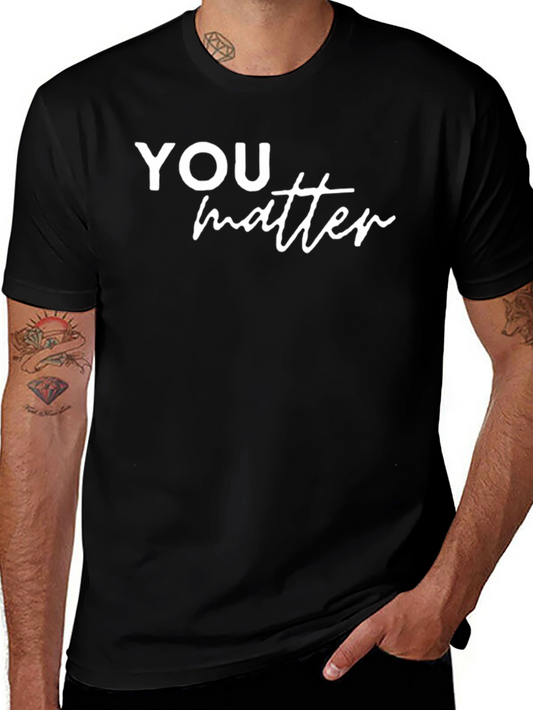 Camiseta Negra YOU matter para Hombre