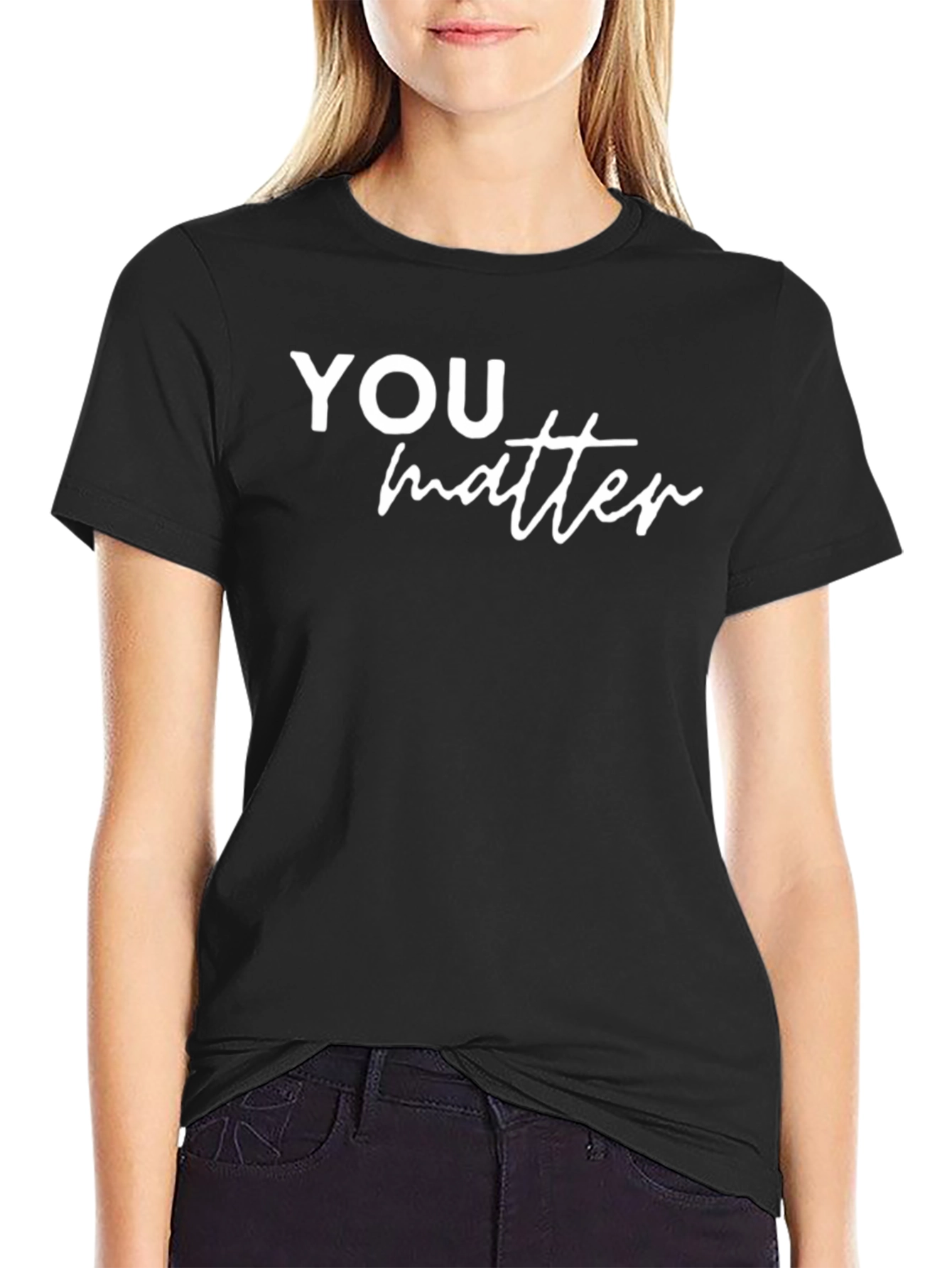 Camiseta Negra YOU matter para Hombre