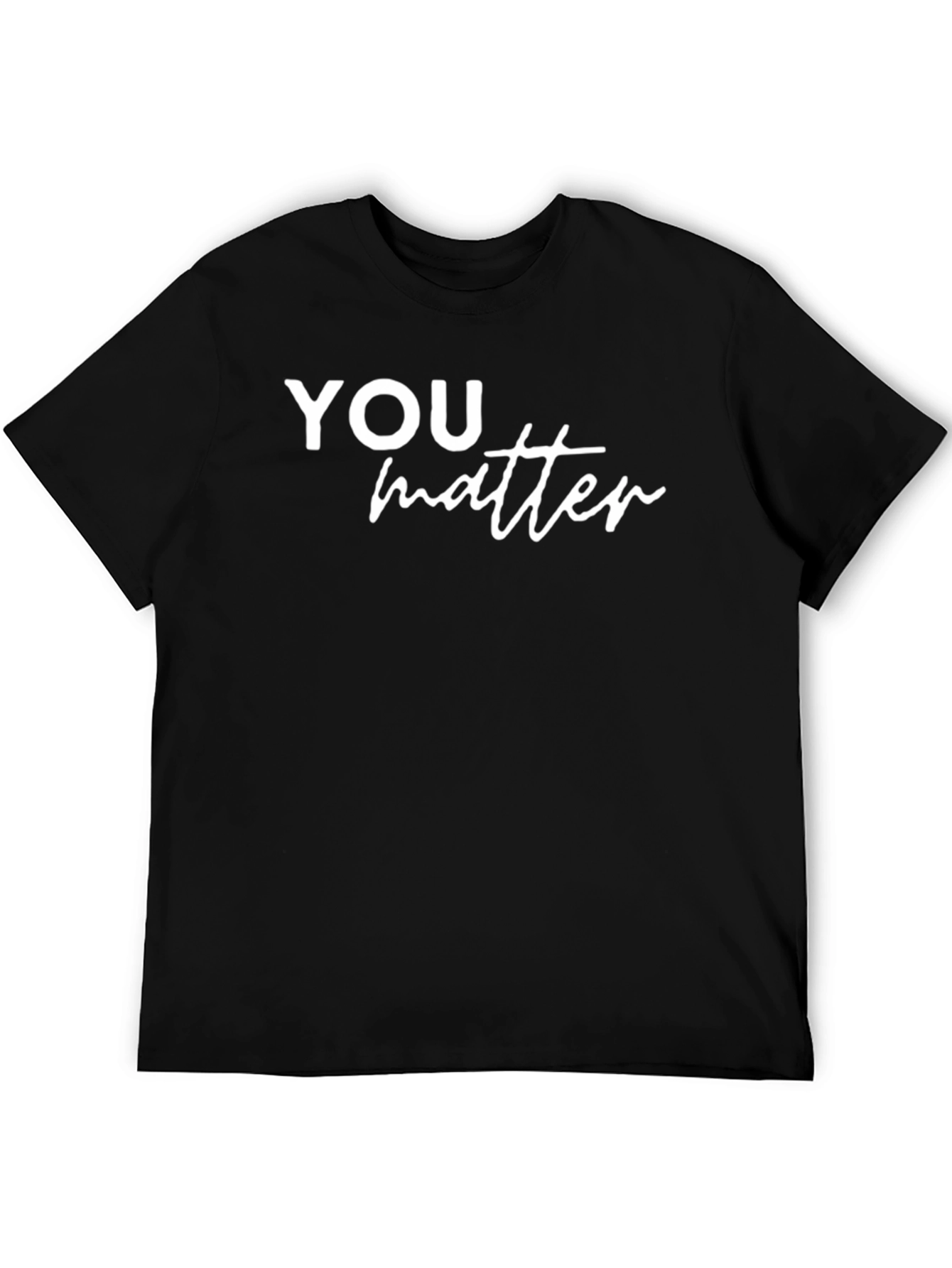 Camiseta Negra YOU matter para Hombre
