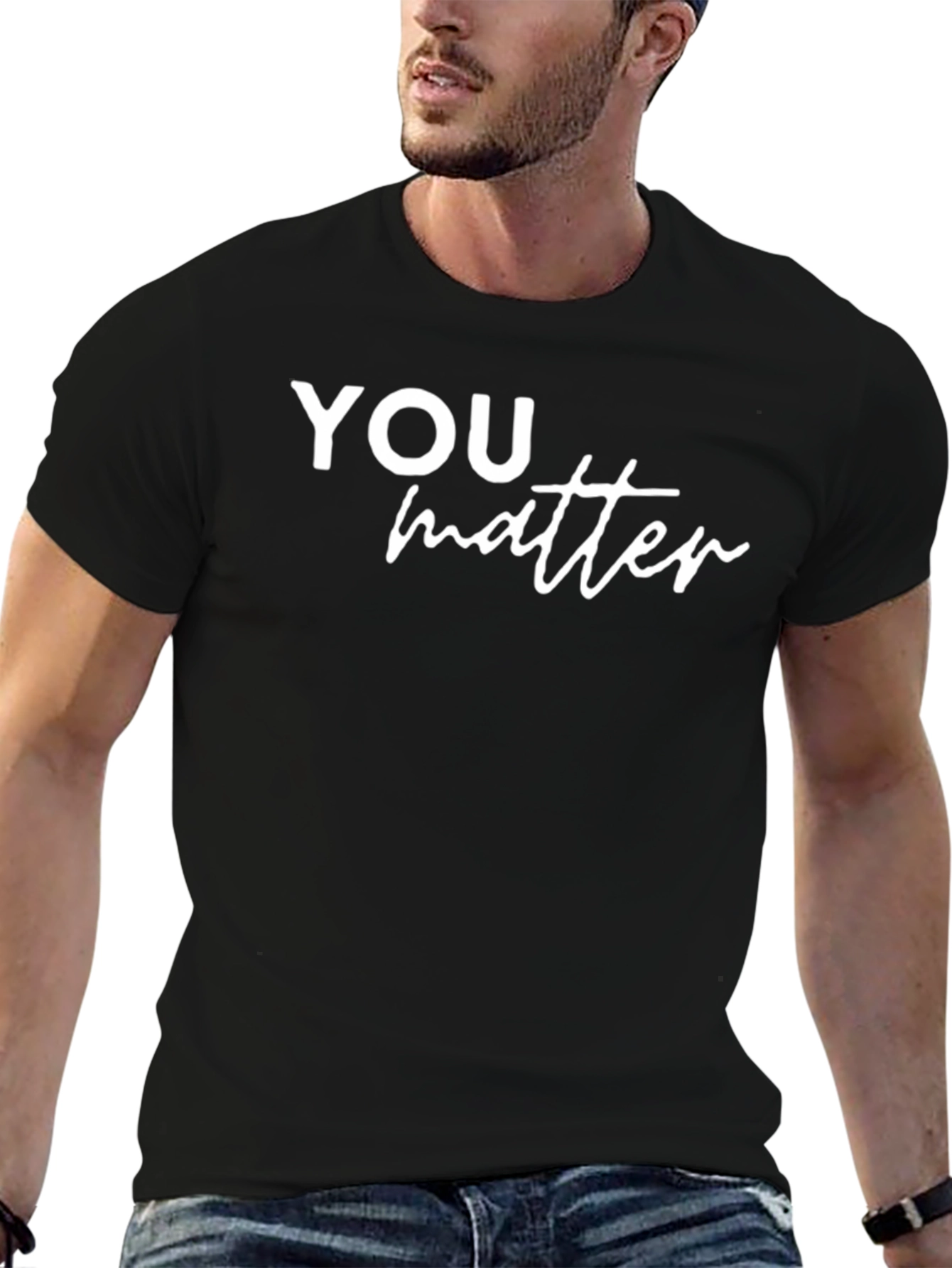 Camiseta Negra YOU matter para Hombre