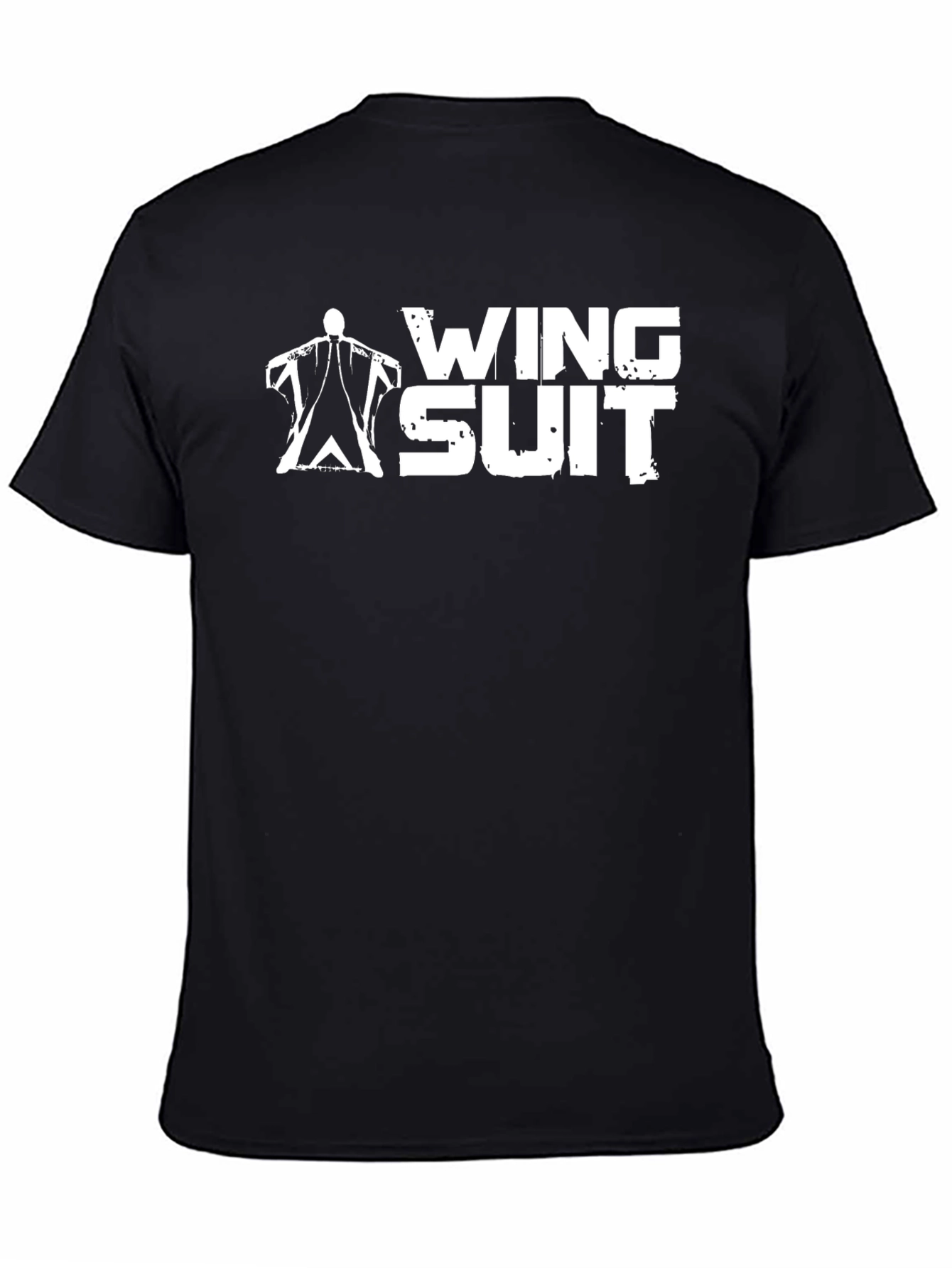 Camiseta Negra Wing Suit - Deportes Extremos