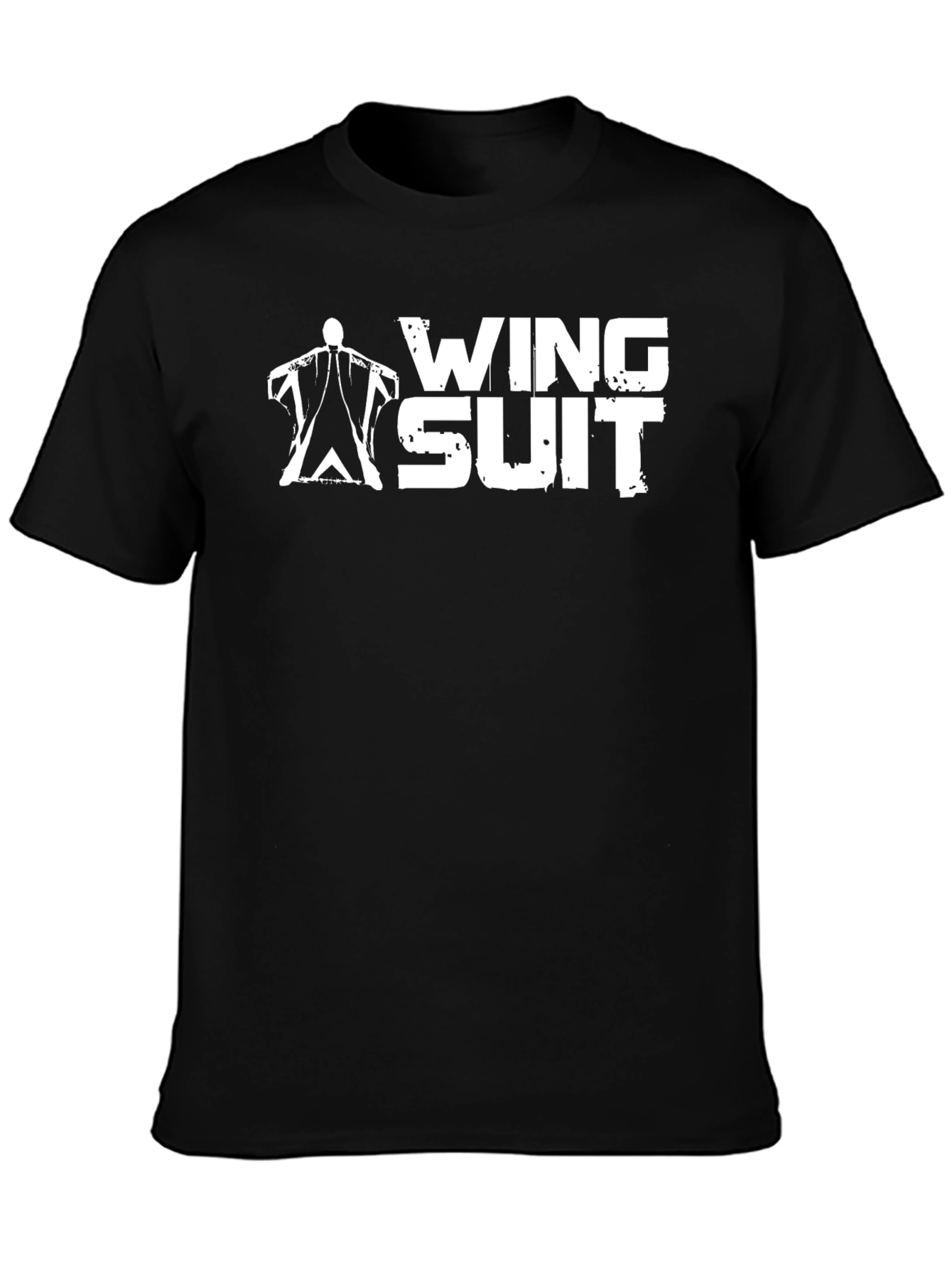 Camiseta Negra Wing Suit - Deportes Extremos