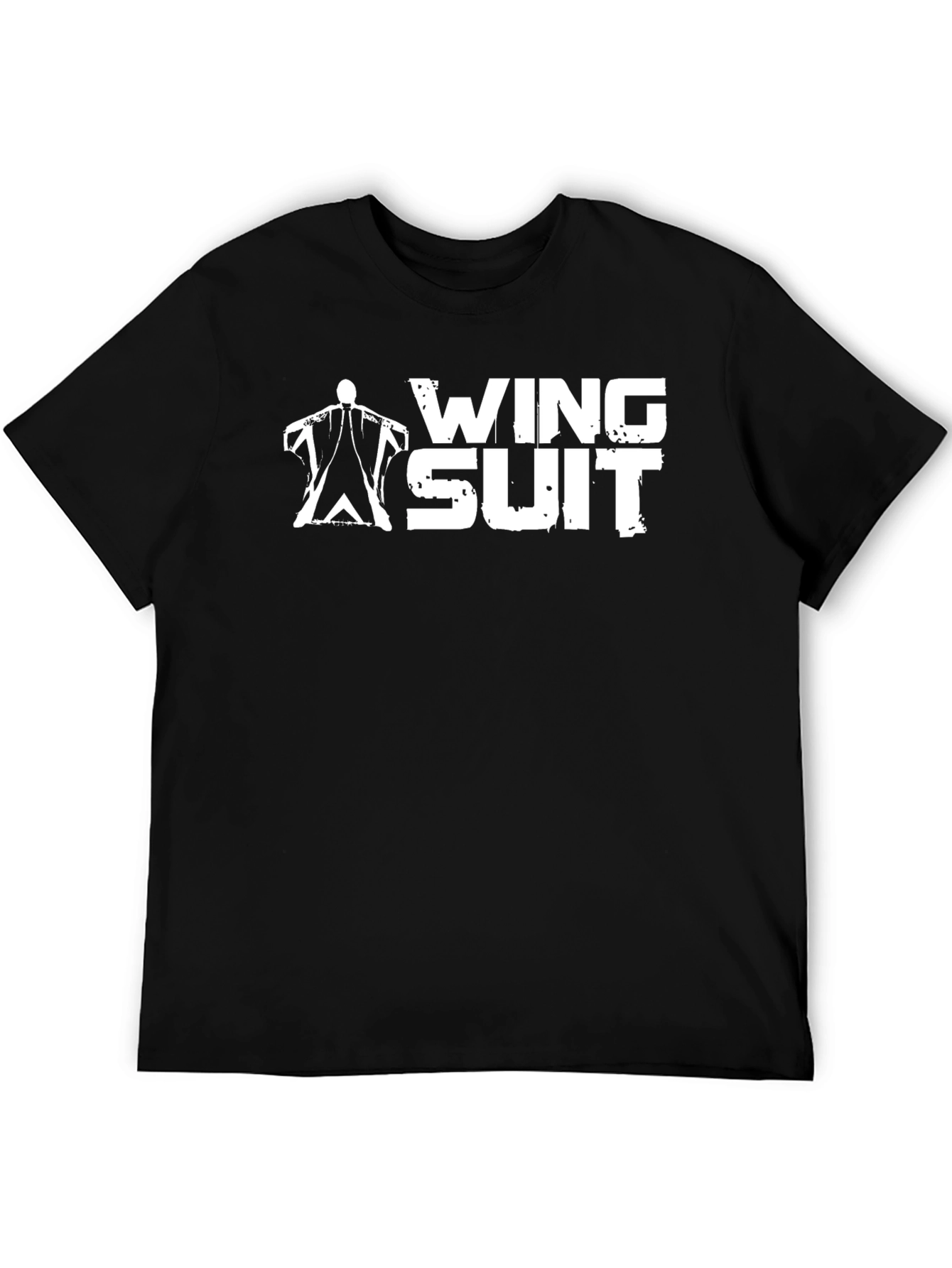 Camiseta Negra Wing Suit - Deportes Extremos