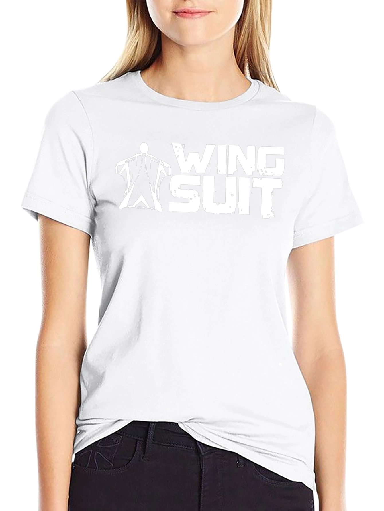 Camiseta Negra Wing Suit - Deportes Extremos