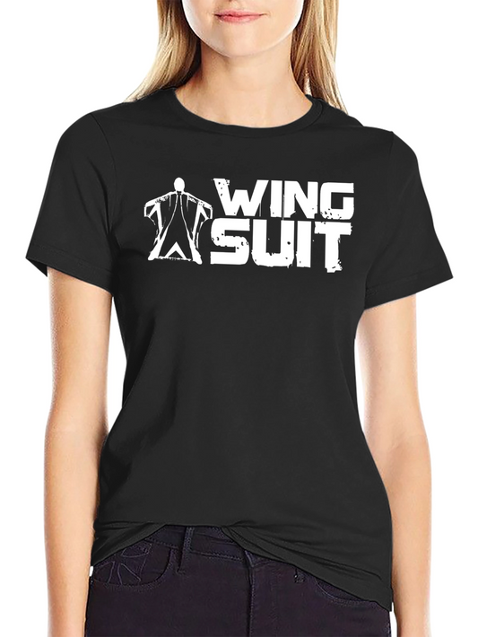 Camiseta Negra Wing Suit - Deportes Extremos
