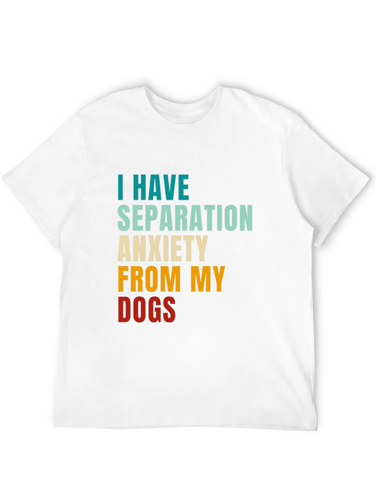 Camiseta Unisex Negra: Ansiedad por Separación de Perros