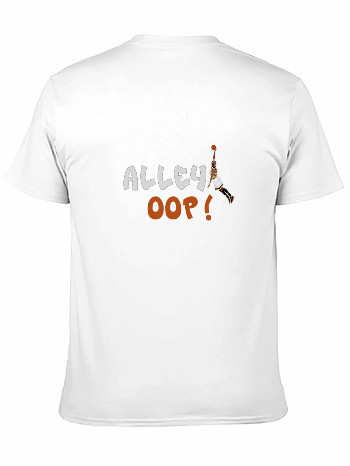 Camiseta Negra Alley Oop Baloncesto Diseño Único