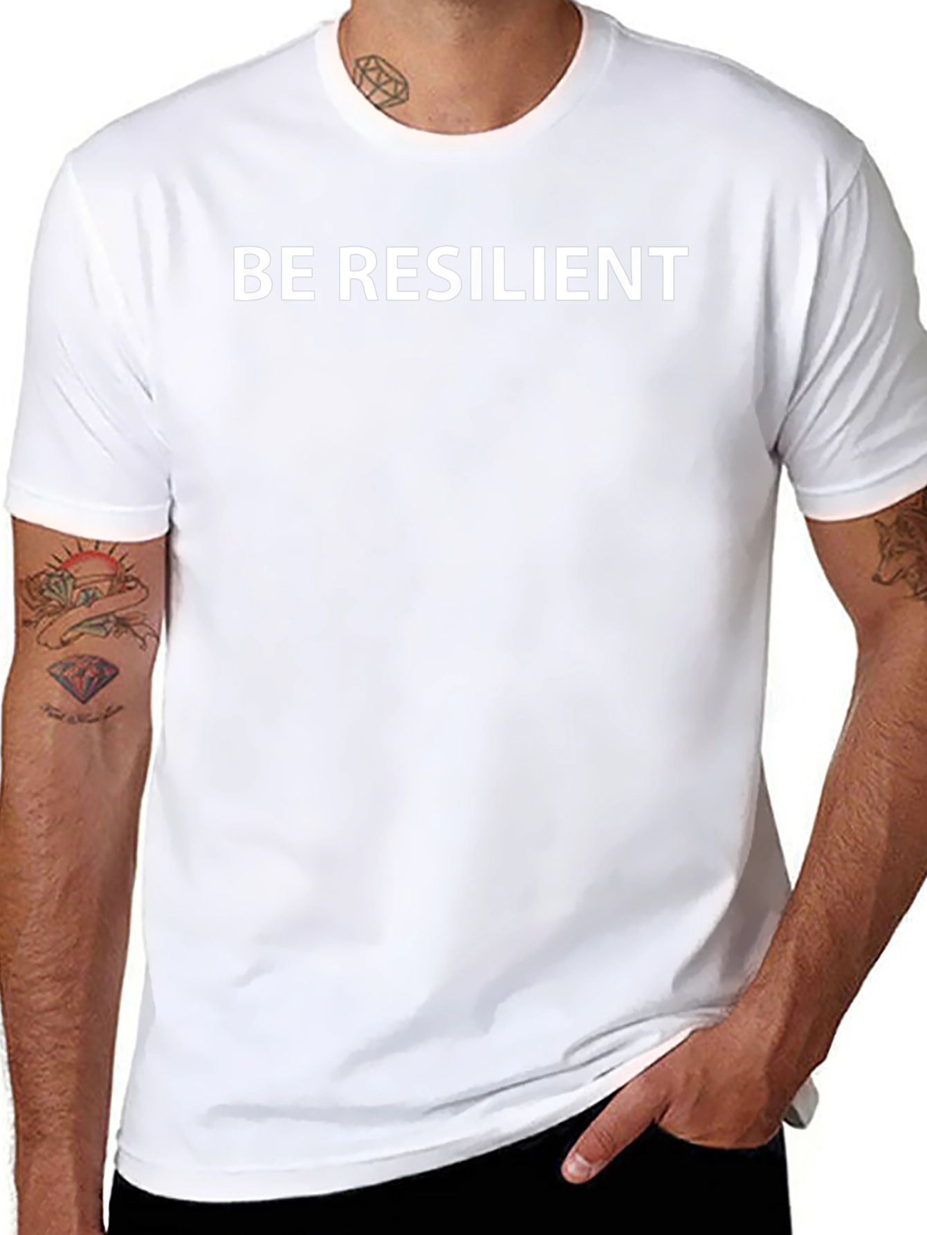 Camiseta Negra: Sé Resiliente