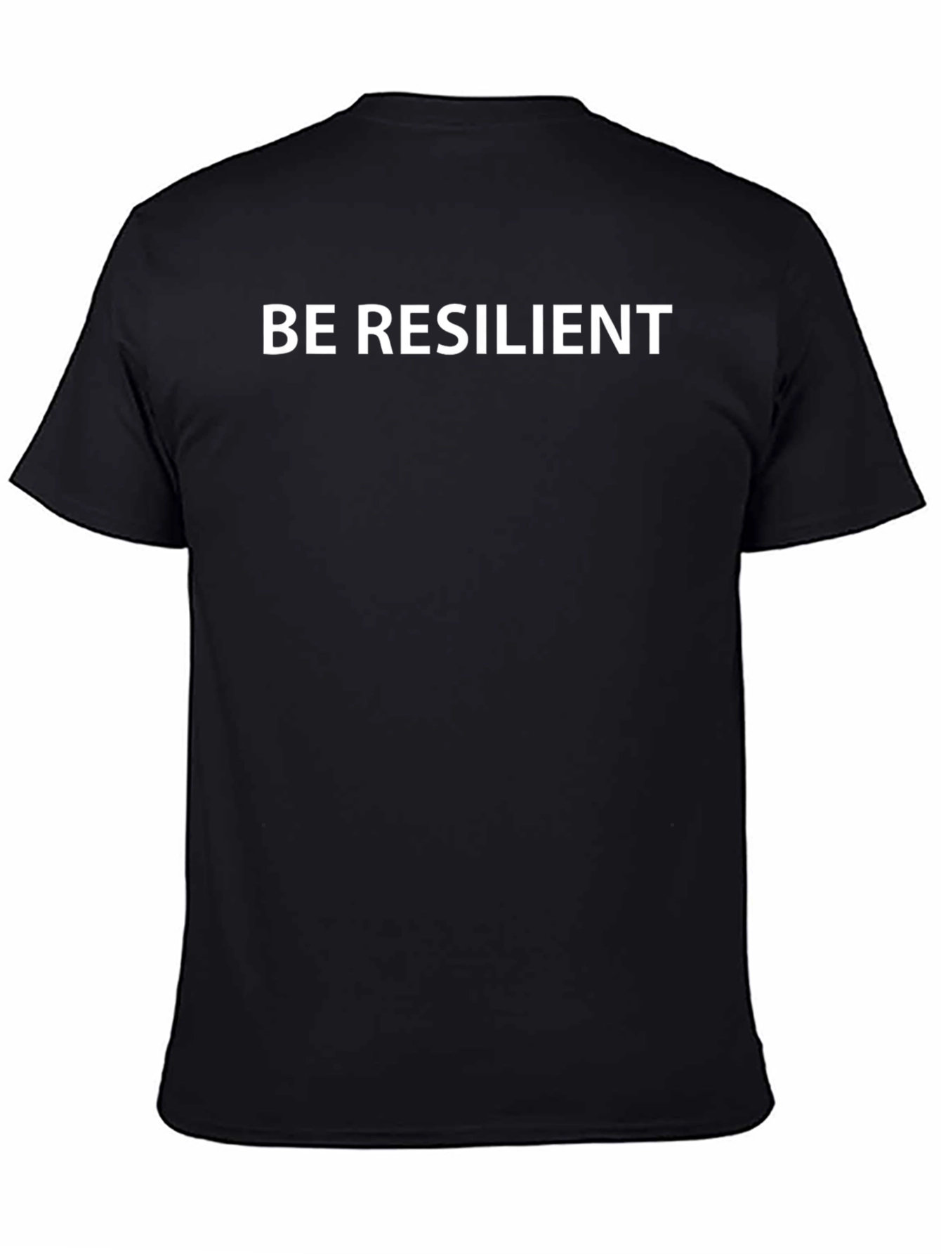 Camiseta Negra: Sé Resiliente