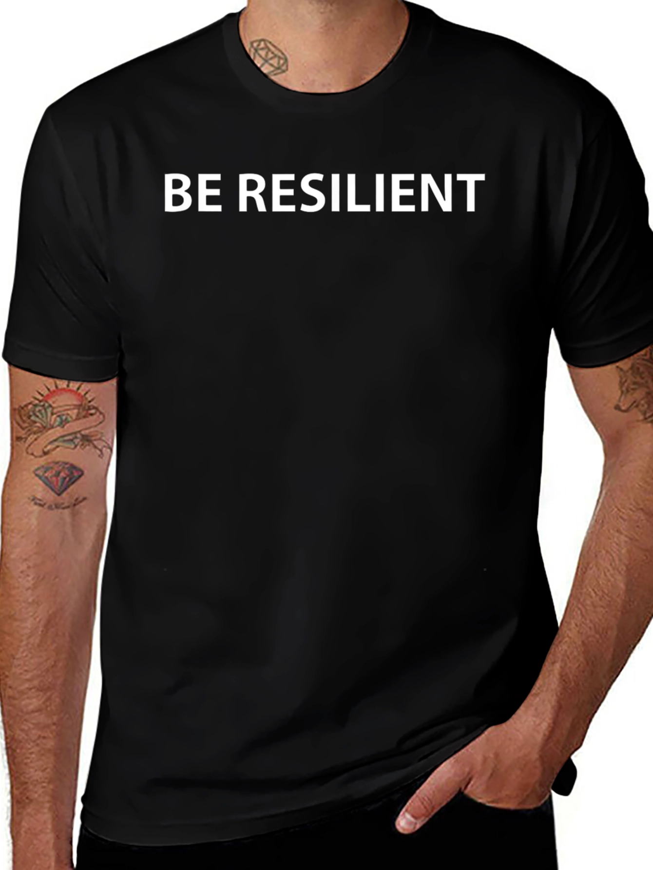 Camiseta Negra: Sé Resiliente