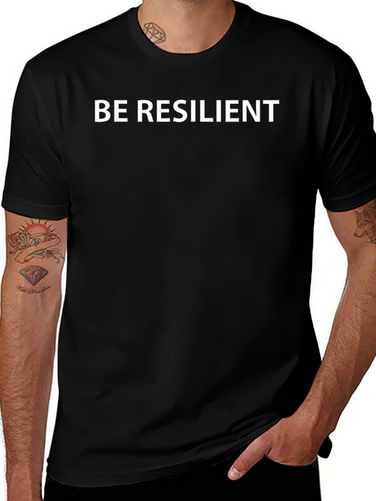 Camiseta Negra: Sé Resiliente
