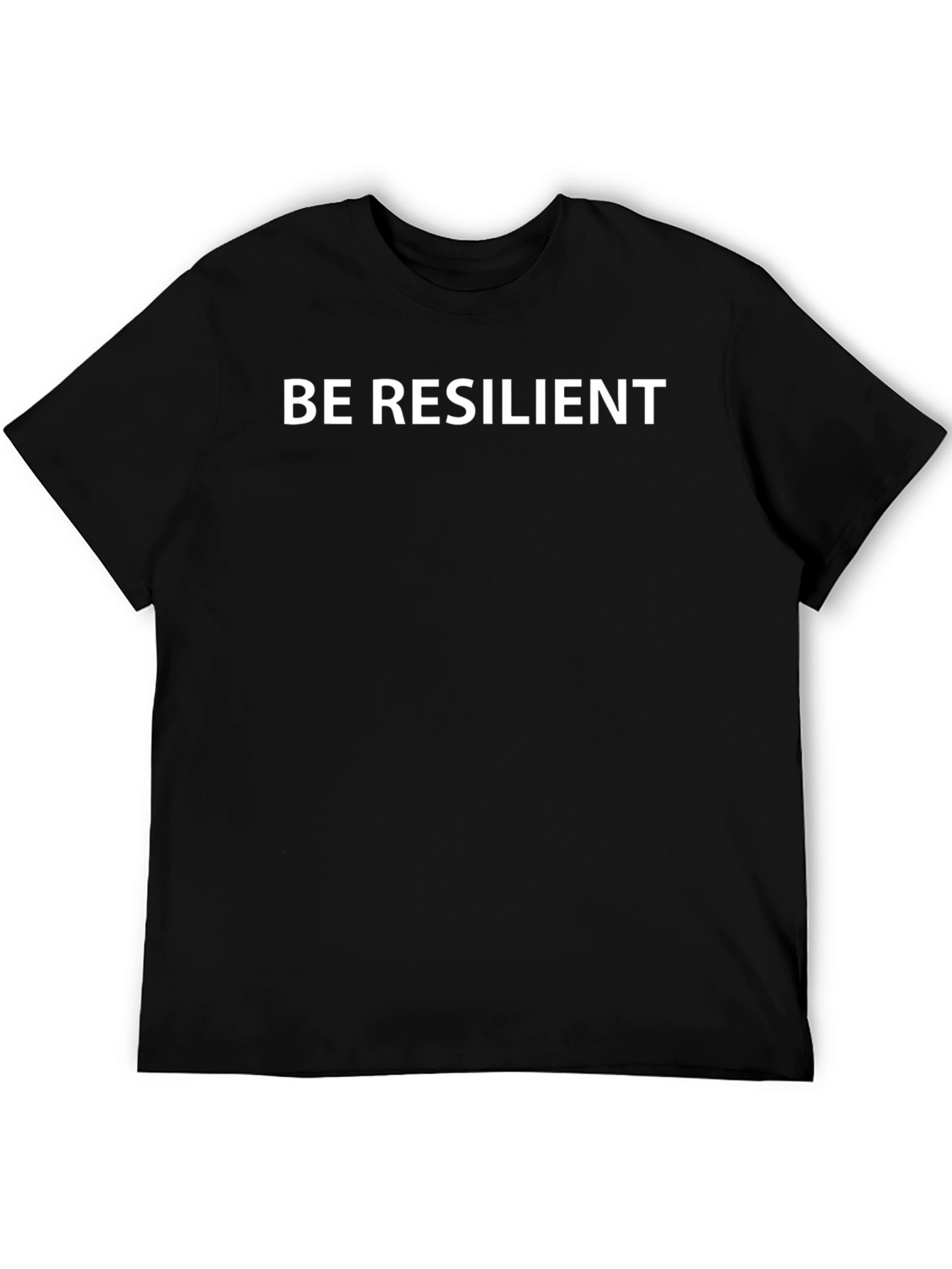 Camiseta Negra: Sé Resiliente
