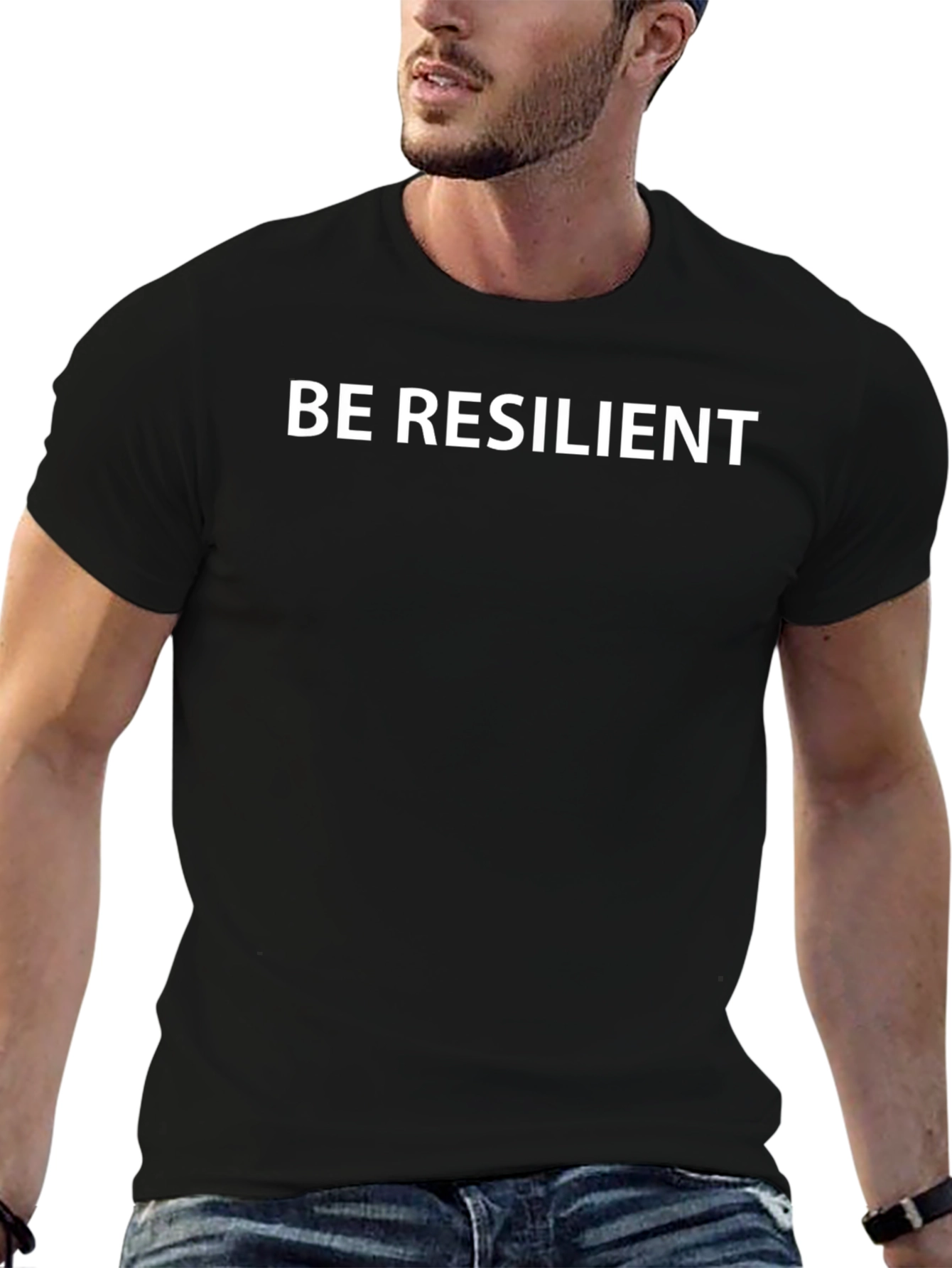 Camiseta Negra: Sé Resiliente