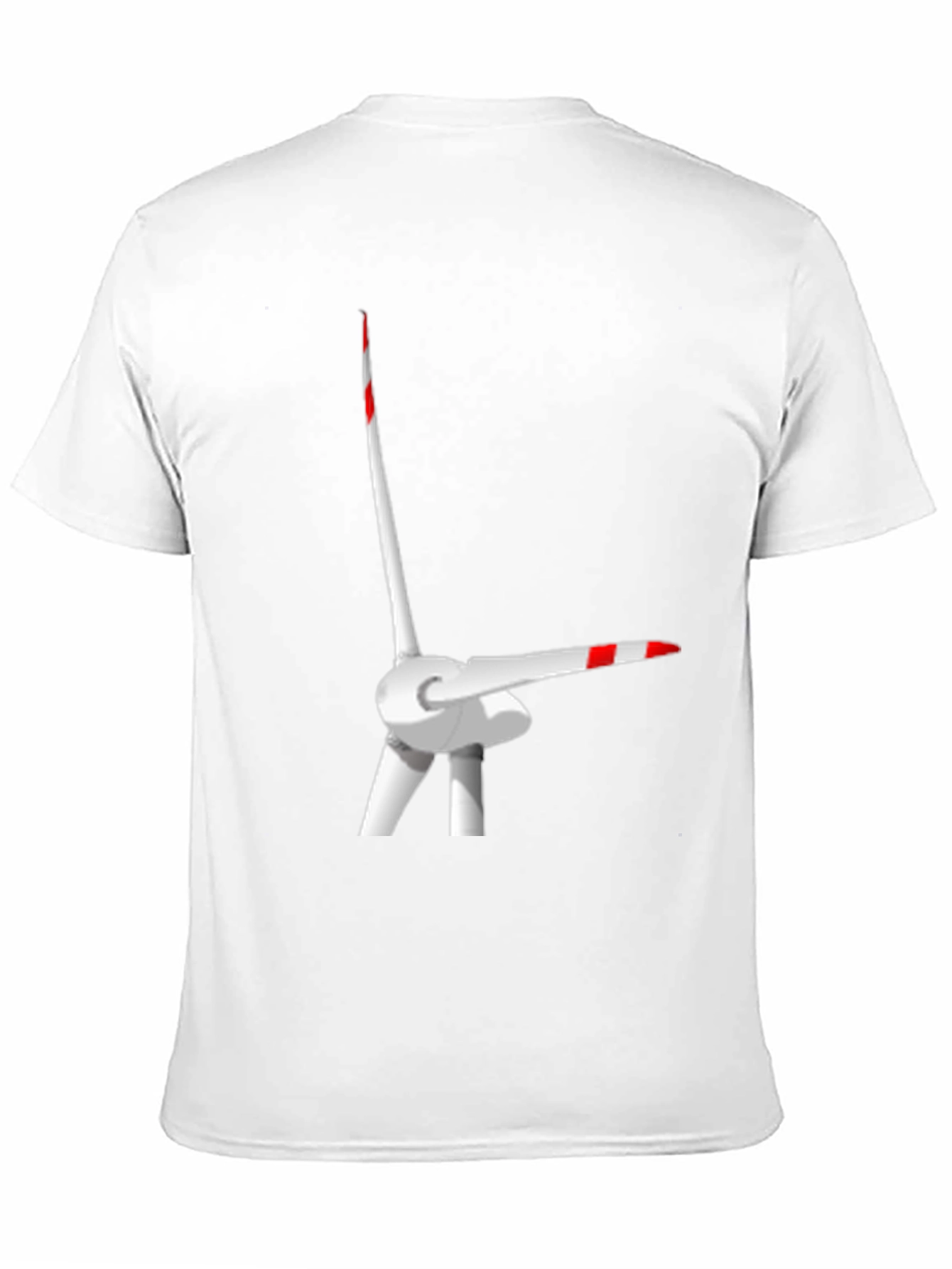 Camiseta Negra con Diseño de Turbina Eólica