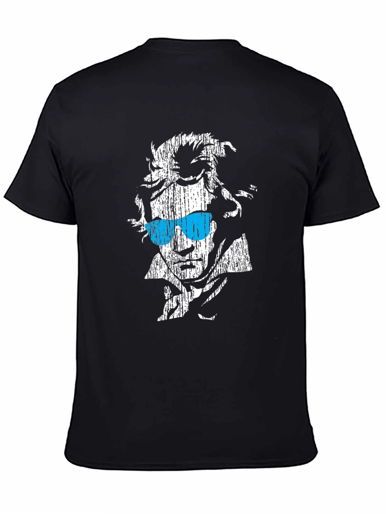 Camiseta Negra con Diseño de Beethoven
