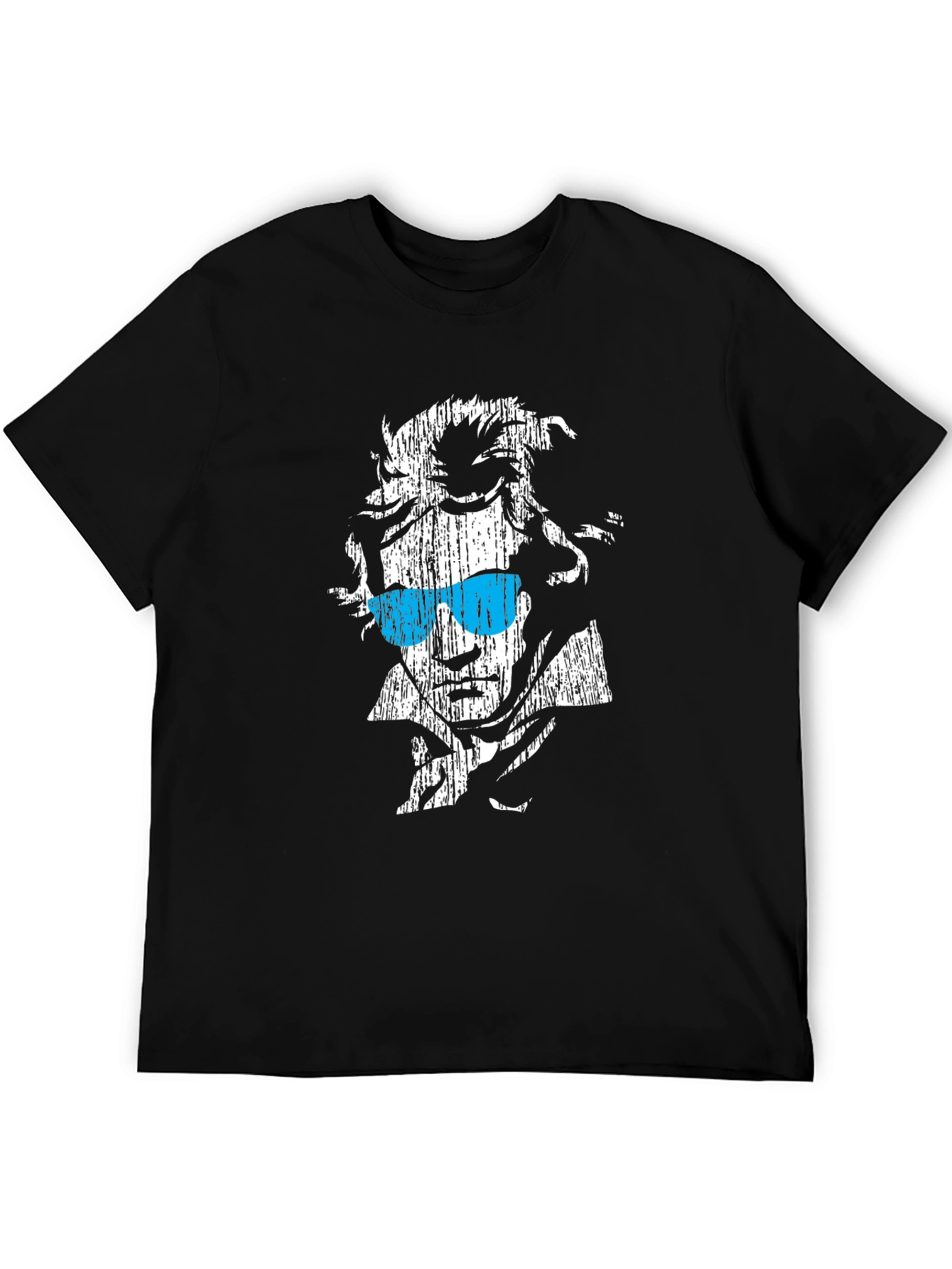 Camiseta Negra con Diseño de Beethoven