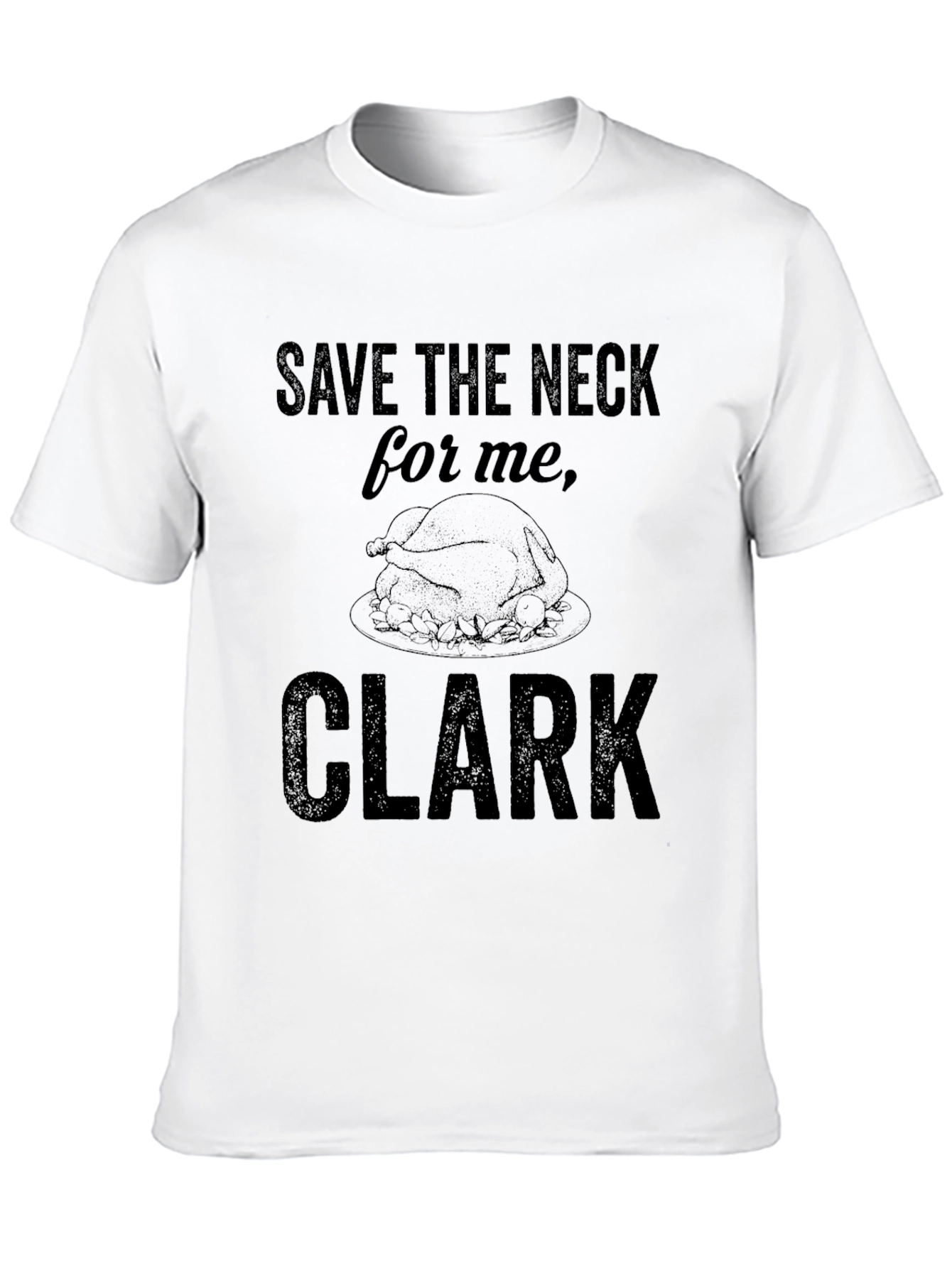 Camiseta Negra Save the Neck for Me Clark