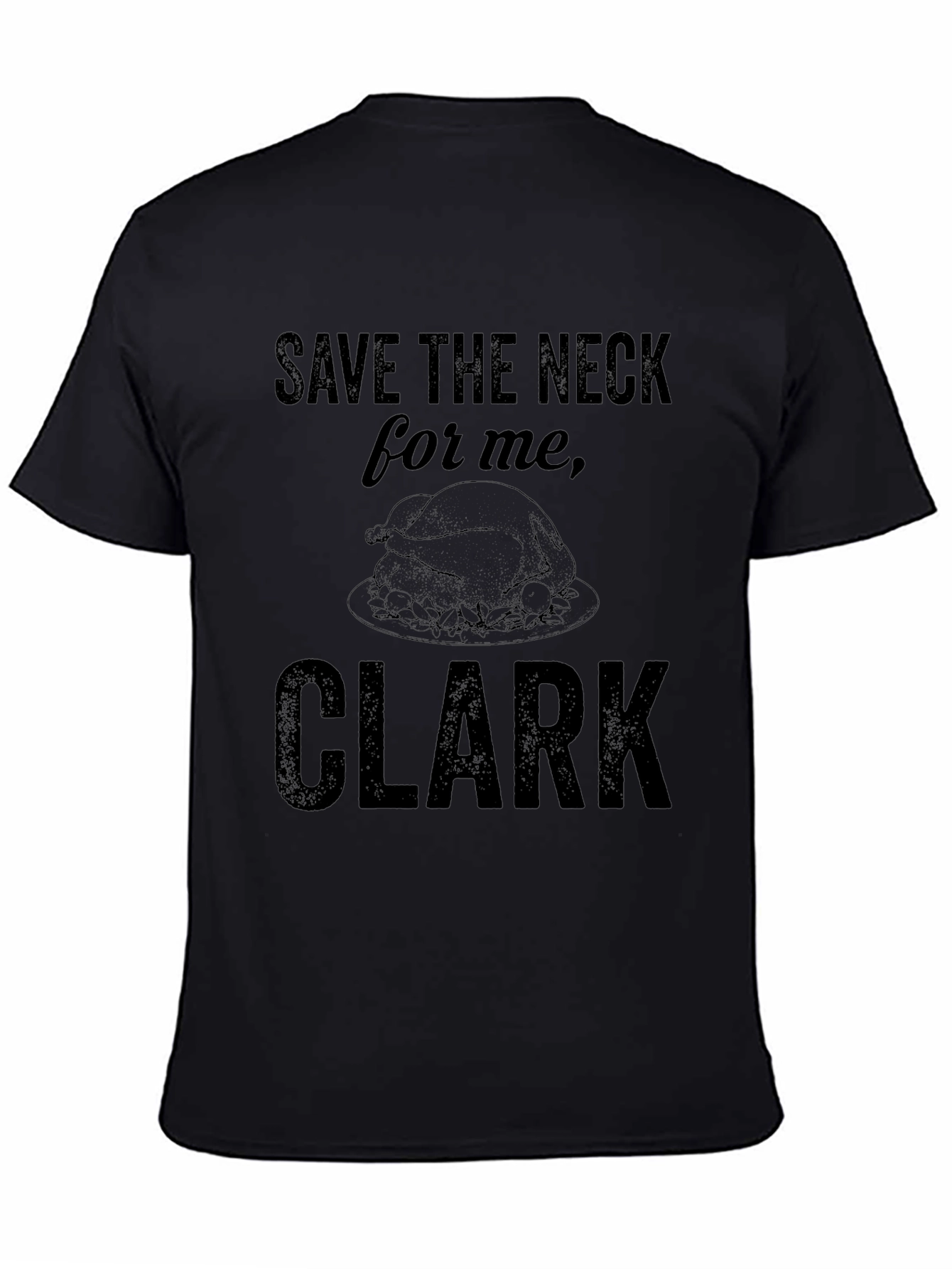 Camiseta Negra Save the Neck for Me Clark