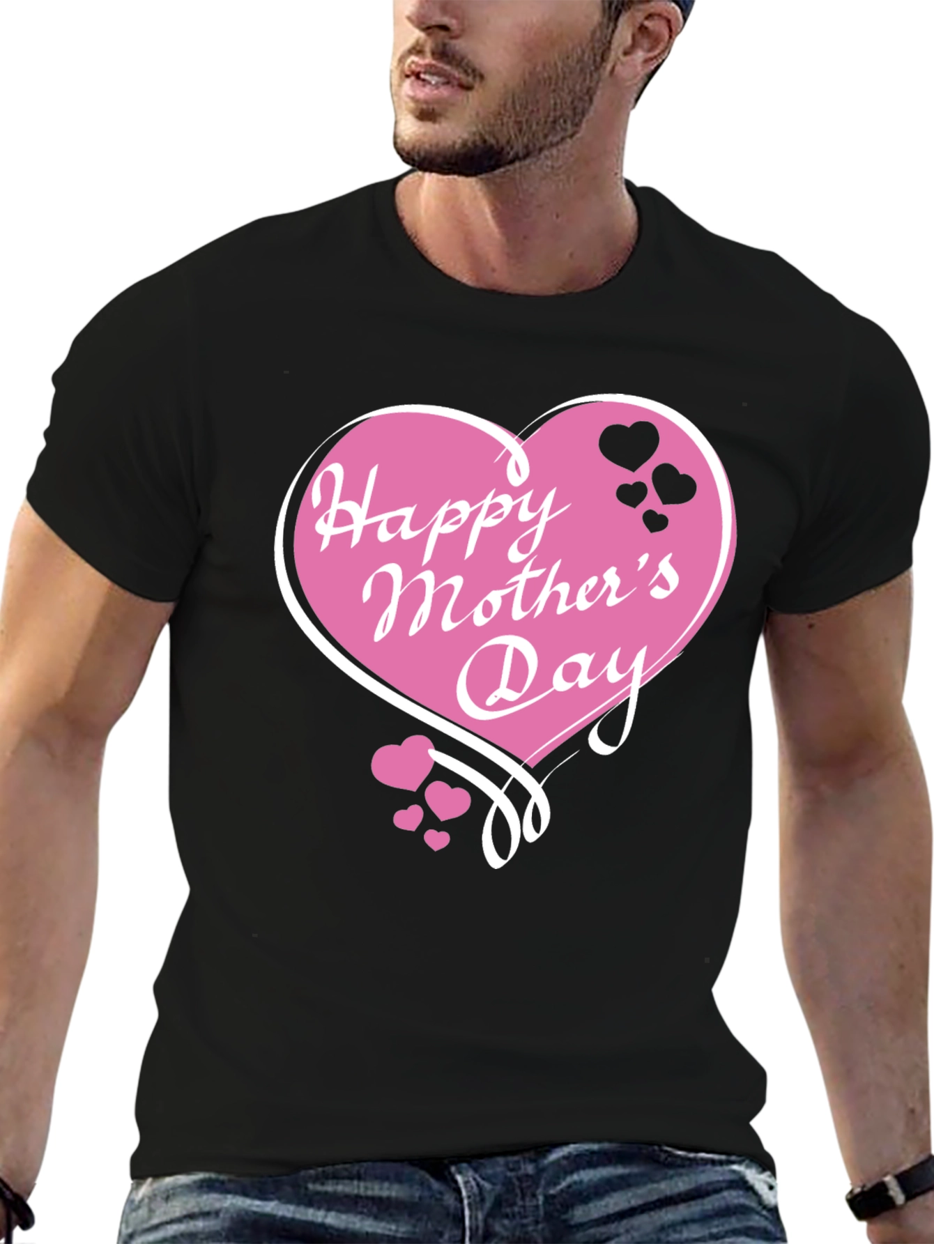 Camiseta Negra: Feliz Día de la Madre