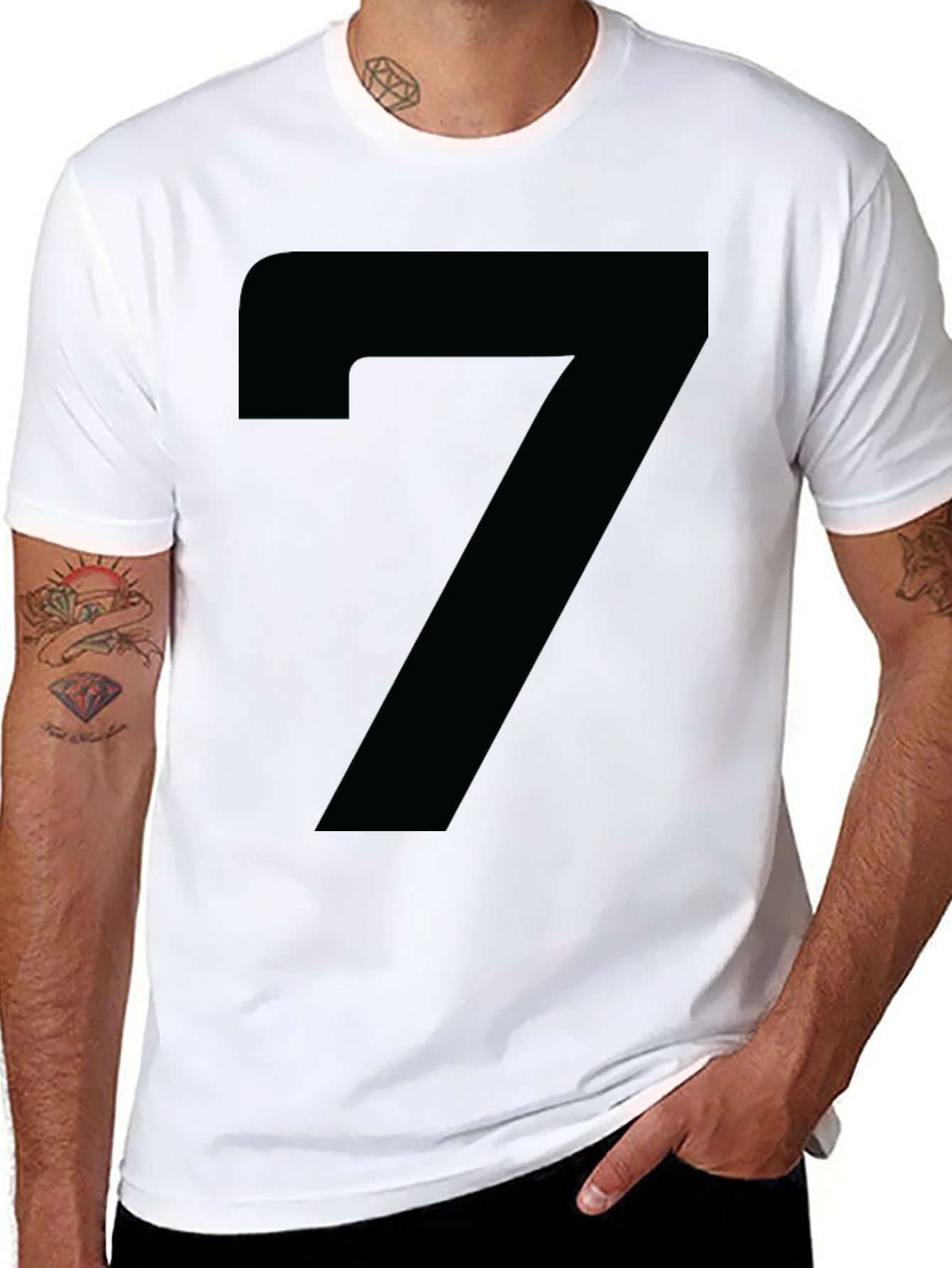 Camiseta Negra Número 7