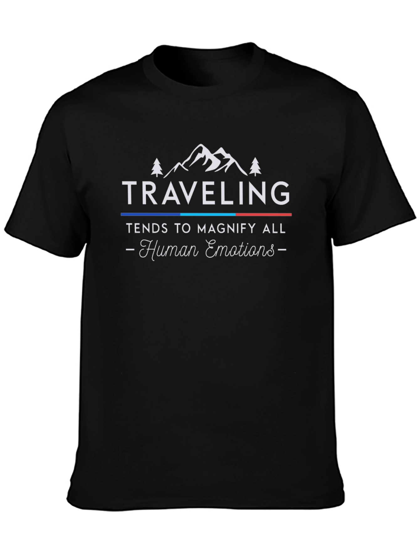Camiseta Negra Traveling para Aventura y Emociones