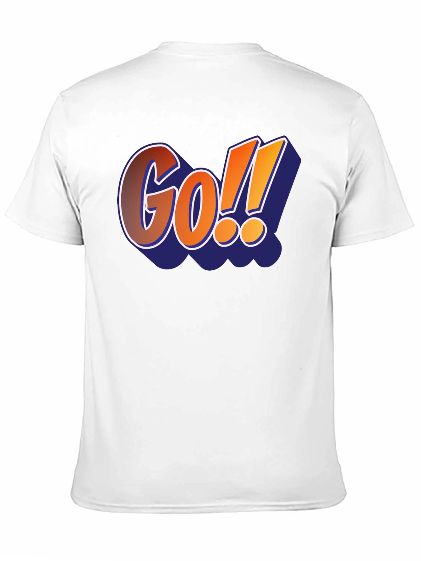 Camiseta Negra Hombre Diseño Go!! Estilo Cómic