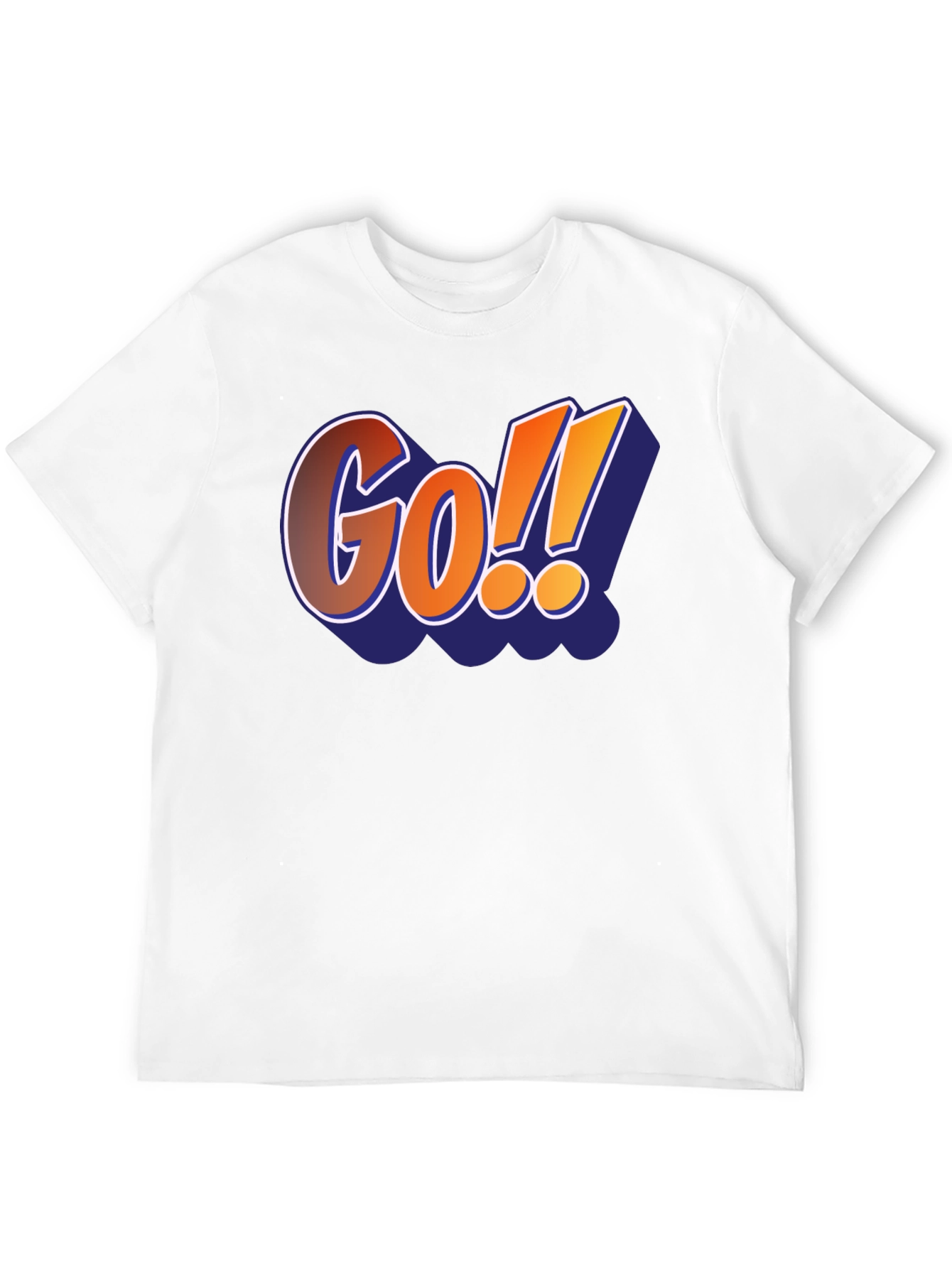 Camiseta Negra Hombre Diseño Go!! Estilo Cómic