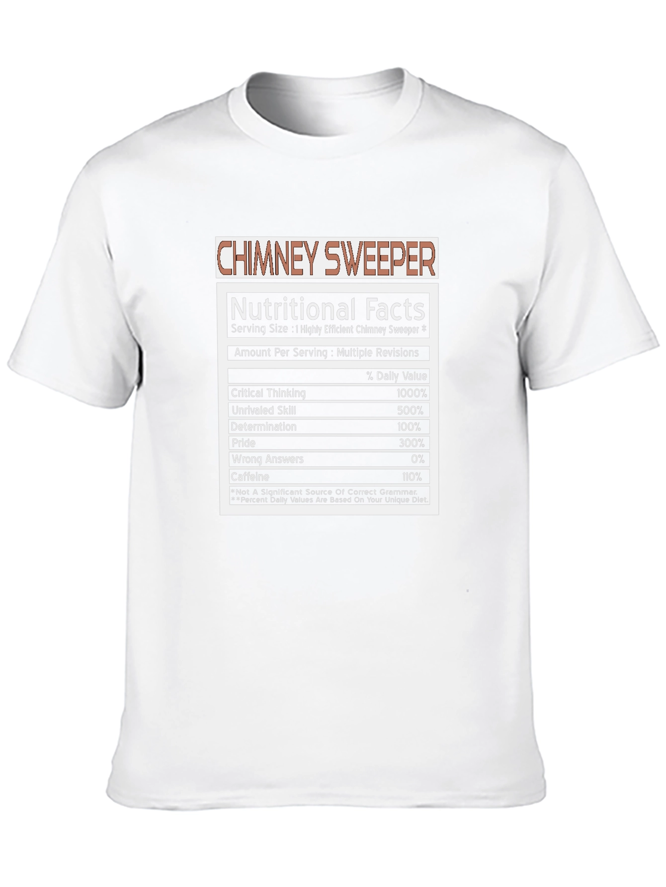 Camiseta Chimenea Nutricional Divertida